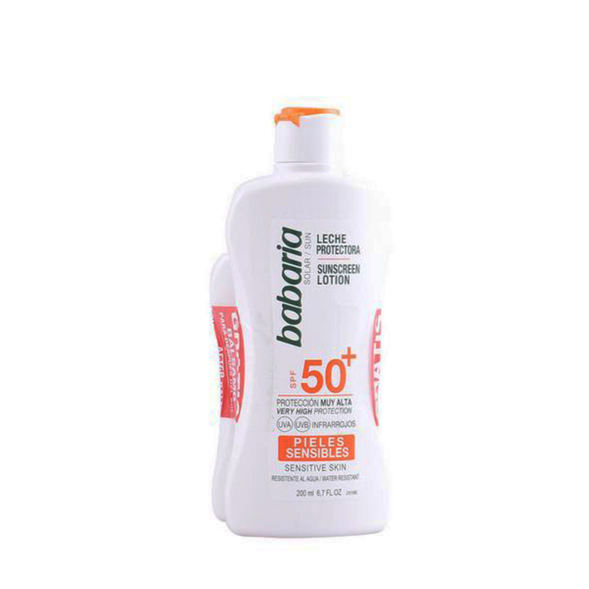 Sonnenschutz-Set Babaria Solar Piel Sensible Leche Spf 50 Spf 50+ 2 Stücke