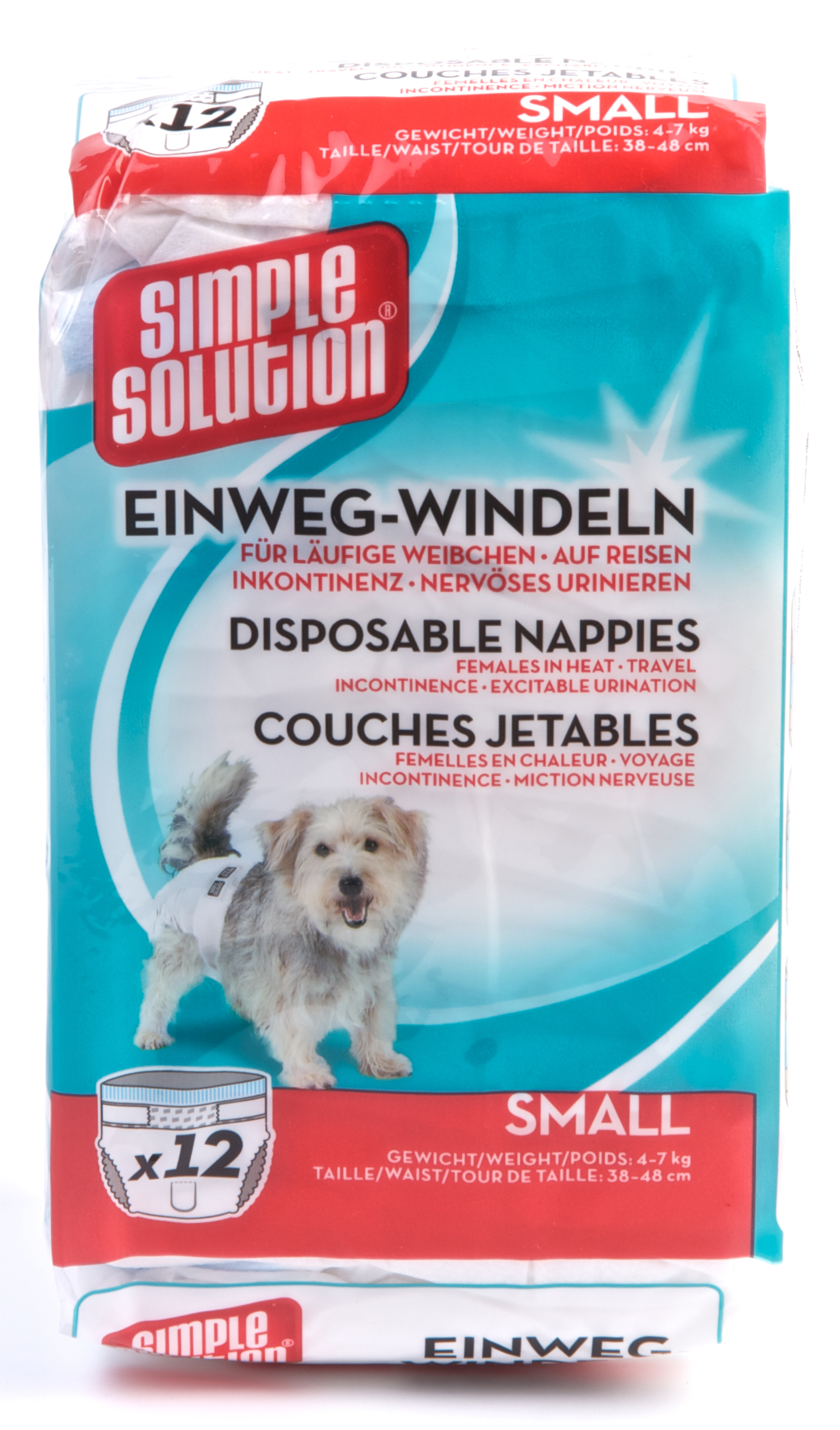 SIMPLE SOLUTION WEGWERP HUNDE LUIER SMALL 12 STK. 38-48 CM