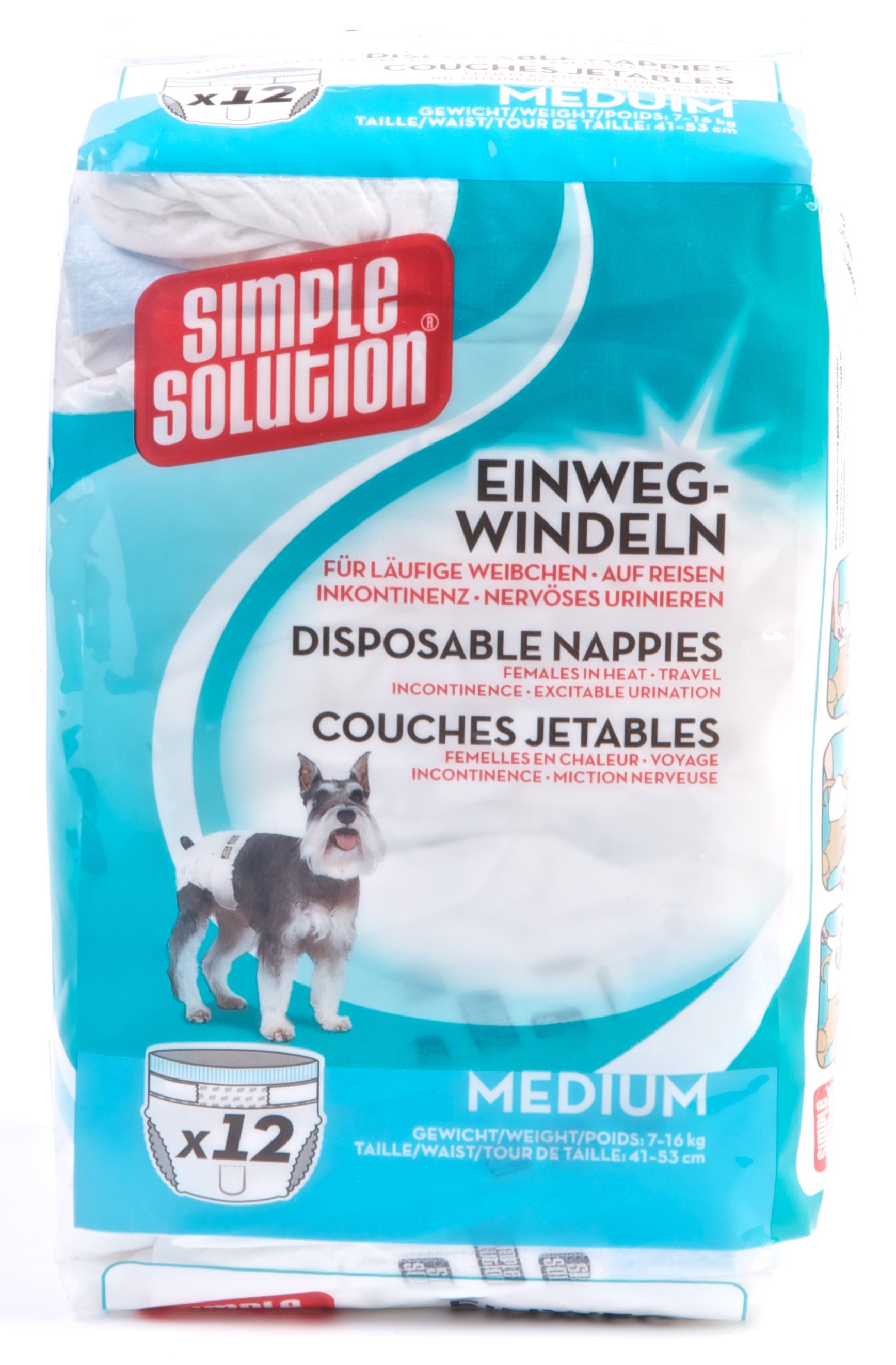 SIMPLE SOLUTION WEGWERP HUNDE LUIER MEDIUM 12 STK. 41-53 CM
