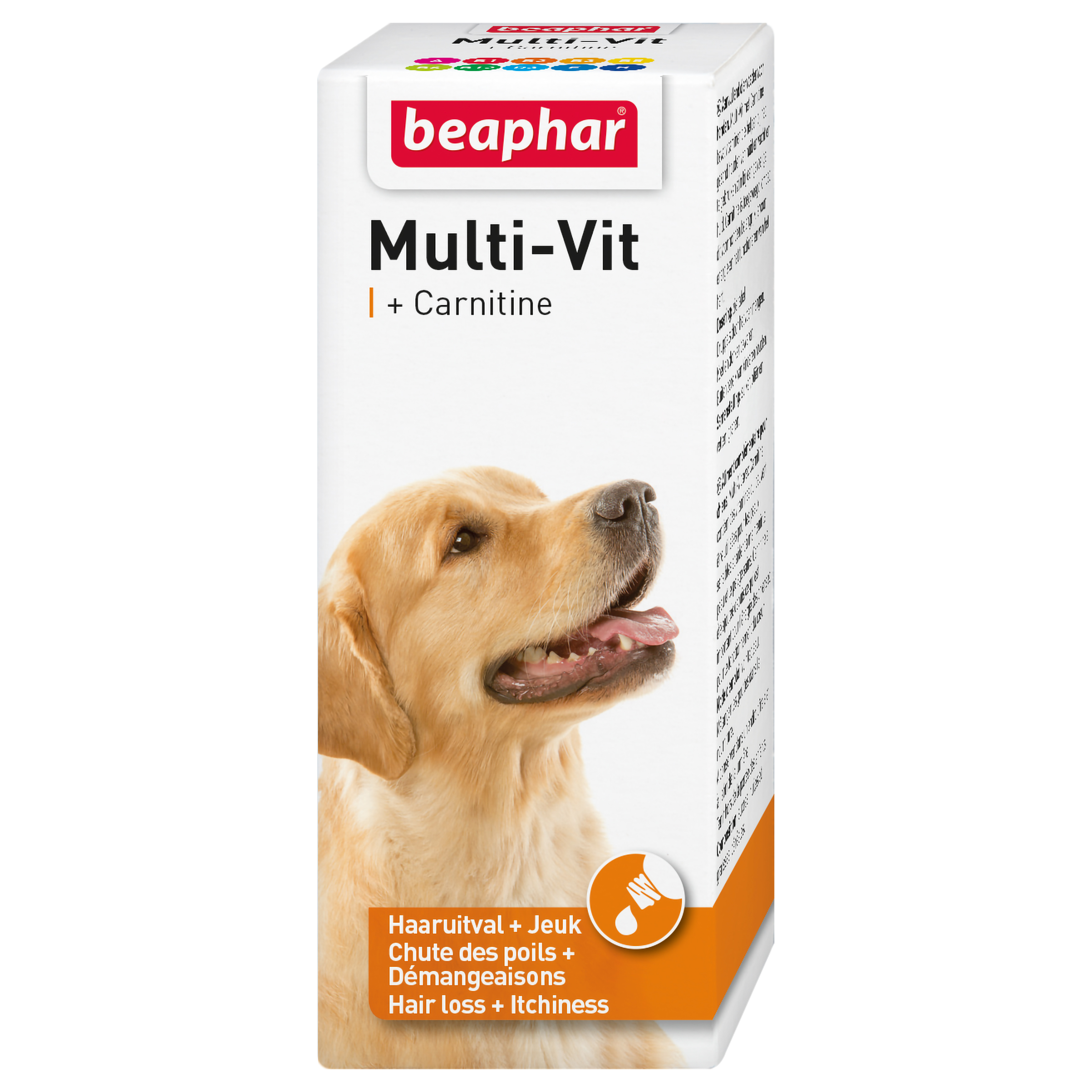 BEAPHAR MULTI-VIT LAVETA + CARNITINE HUND 50 ML