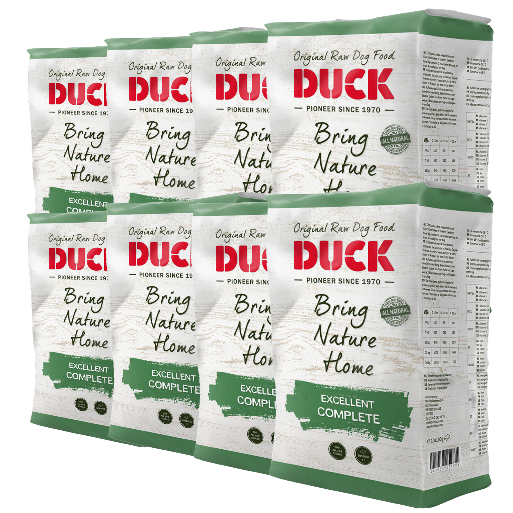 DUCK AUSGEZEICHNET KOMPLETT 8X1 KG