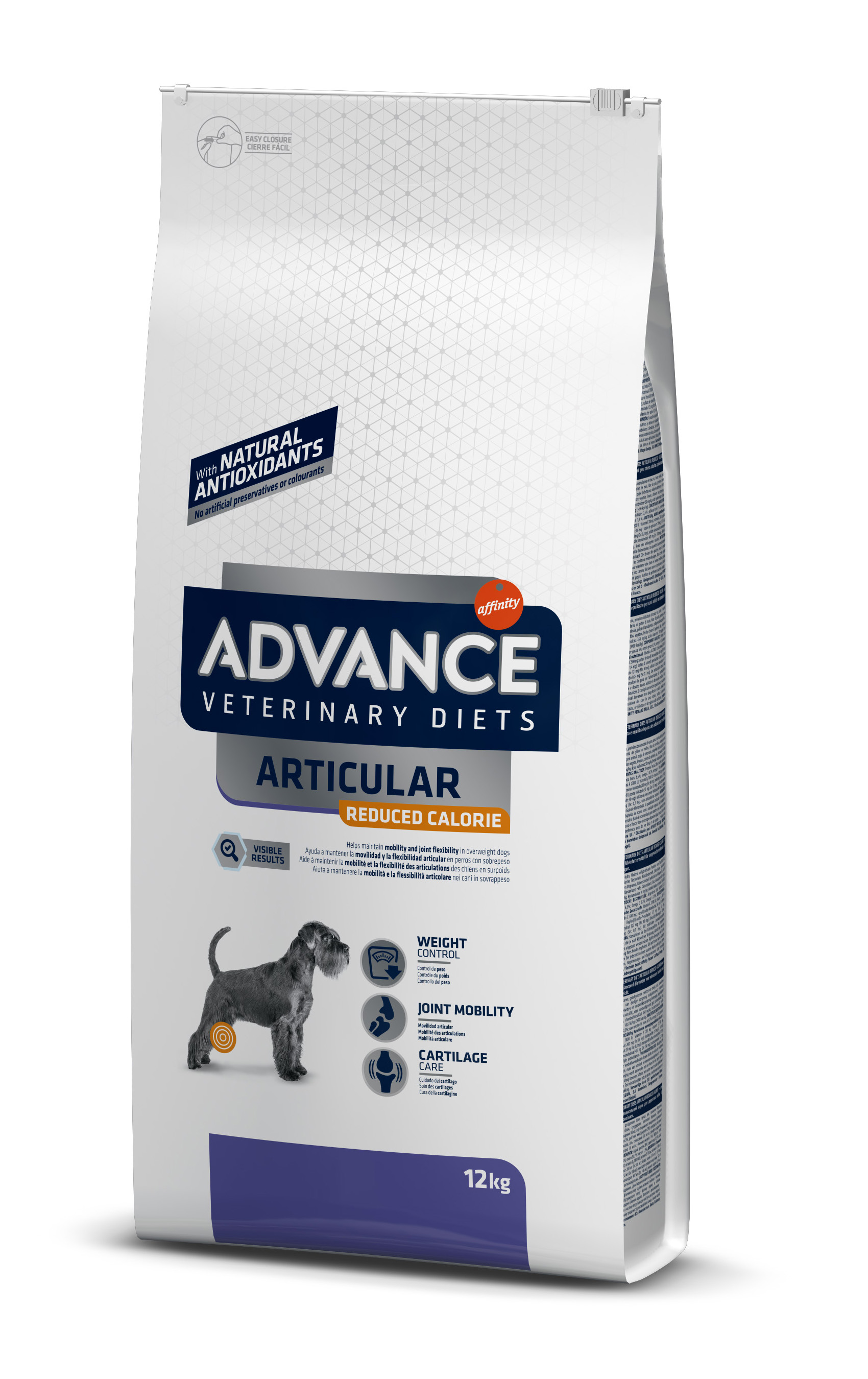 ADVANCE VETERINARY DIET DOG ARTICULAR GELENKE MINDER CALORIEËN 12 KG