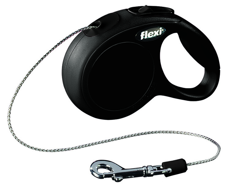 FLEXI ROLLLEINE CLASSIC CORD SCHWARZ XS 3 M