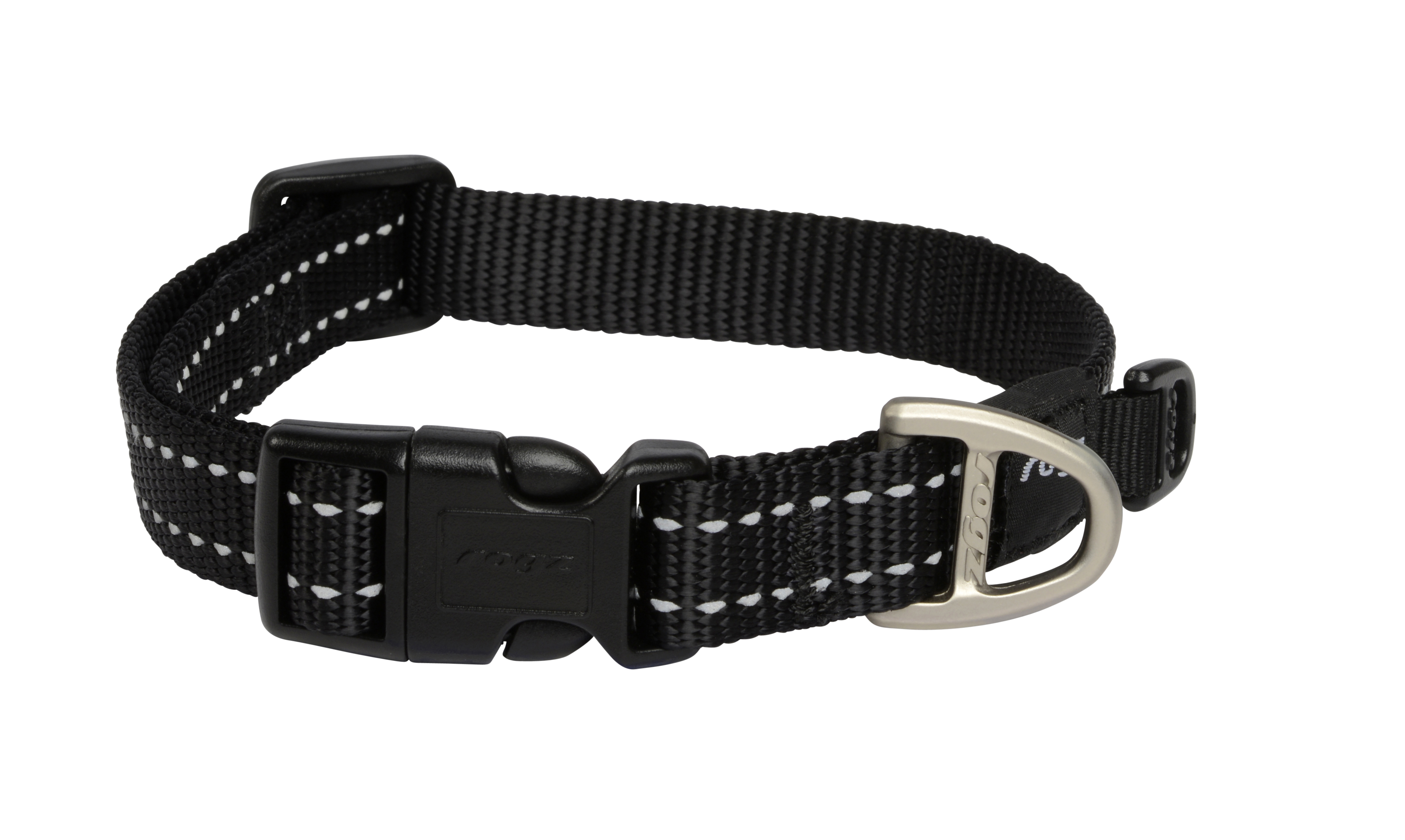 ROGZ FOR DOGS SNAKE HALSBAND SCHWARZ 16 MMX26-40 CM