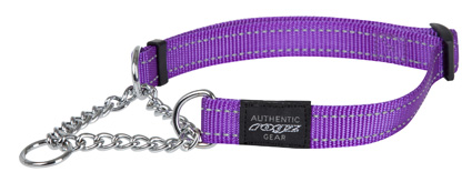 ROGZ FOR DOGS FANBELT HALBSCHLUPF HALSBAND VIOLETT 20 MMX34-56 CM