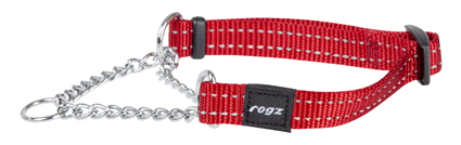 ROGZ FOR DOGS SNAKE HALBSCHLUPF HALSBAND ROT 16 MMX32-44 CM