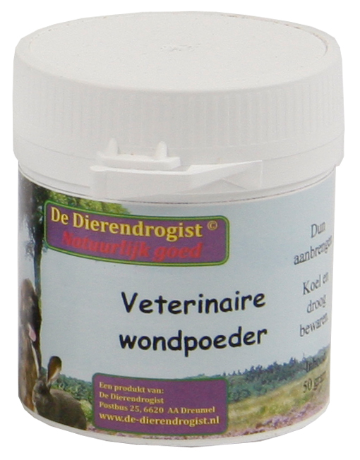 DIERENDROGIST VETERINAIRE WONDPOEDER HUND/KATZE 50 G