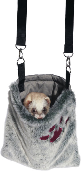 SNUGGLES DRAAGZAK PLUESCH NAGETIER 26X29 CM