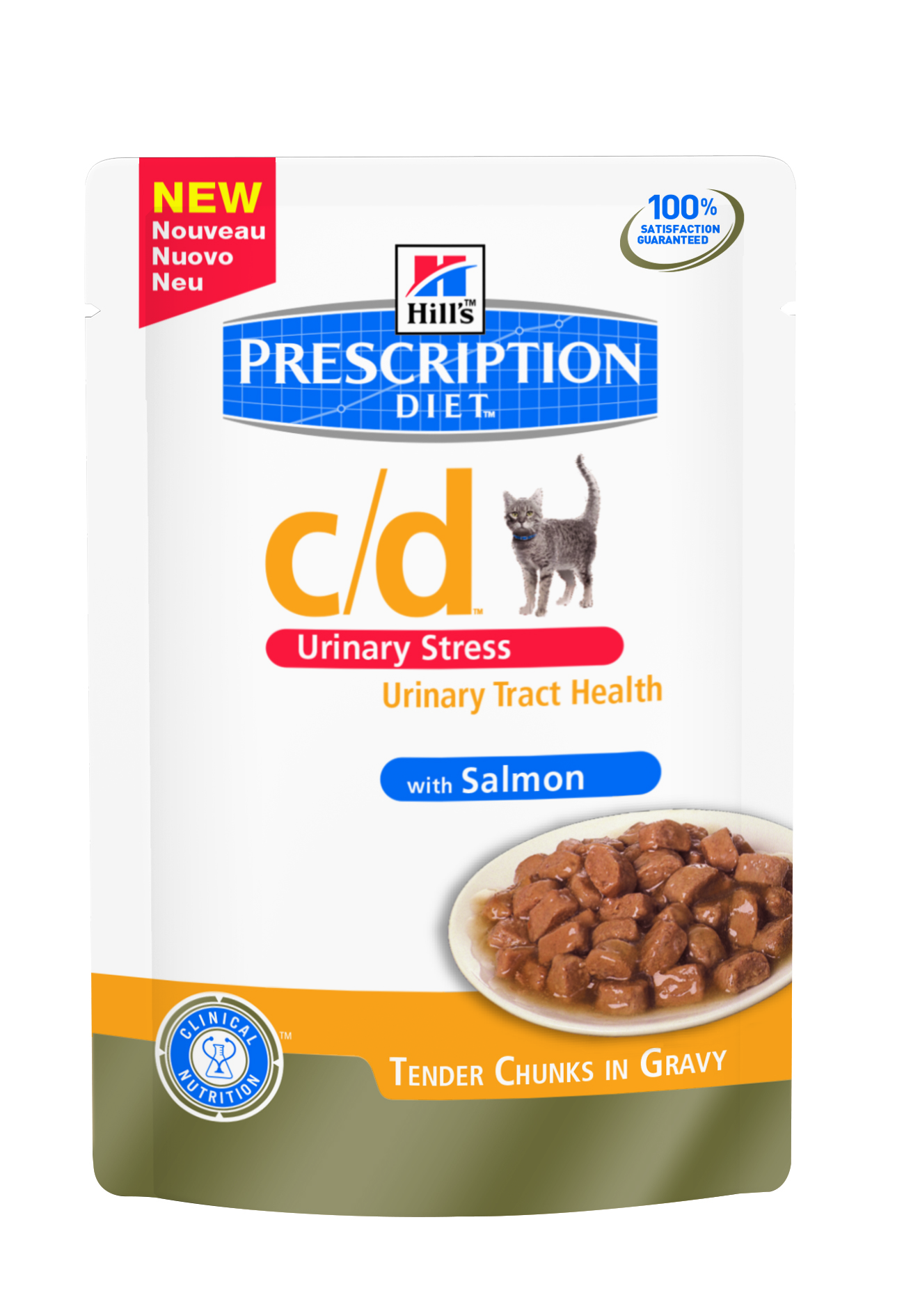 HILL'S FELINE C/D URINARY STRESS LACHS 12X85 G
