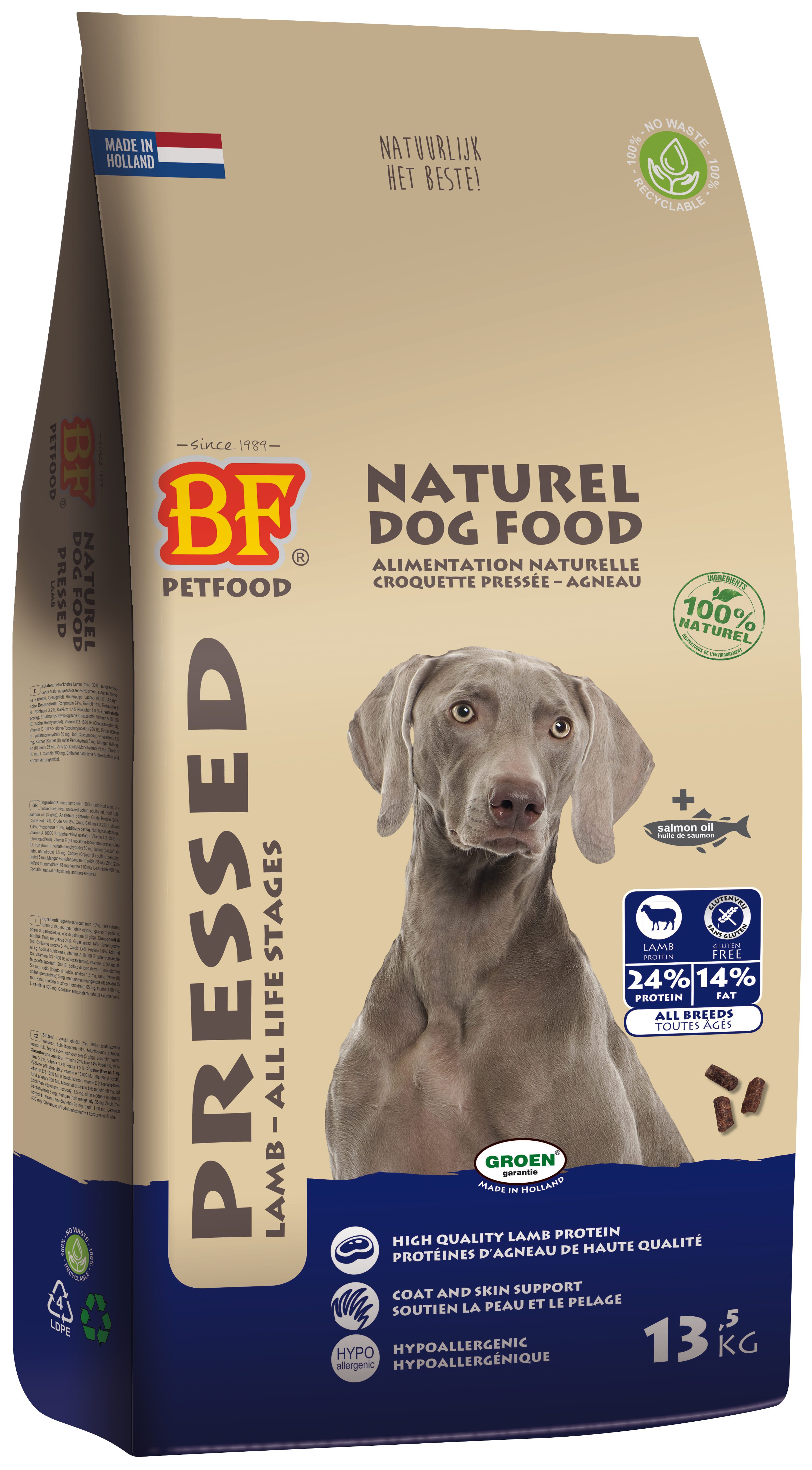 BF PETFOOD GEPERST LAMM/REISE PREMIUM 13,5 KG