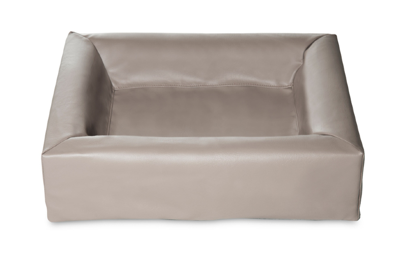 BIA BETT KUNSTLEER HOES HUNDEKORB TAUPE BIA-3 70X60X15 CM