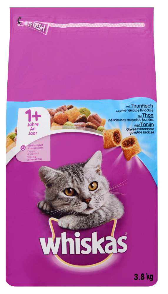 WHISKAS TROCKEN ADULT THUNFISCH 3,8 KG