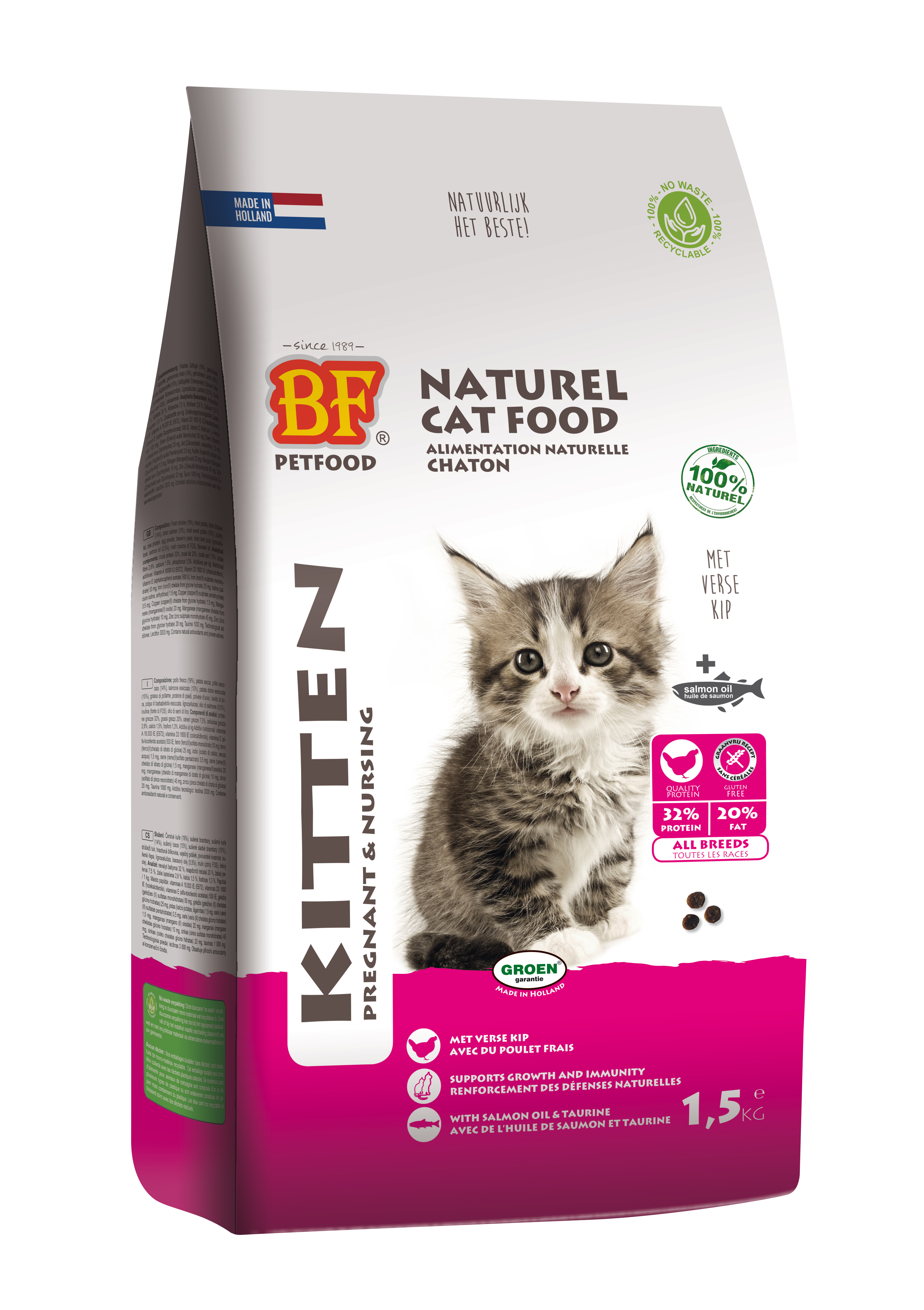 BF PETFOOD PREMIUM QUALITY KATZE KITTEN PREGNANT/NURSING 1,5 KG