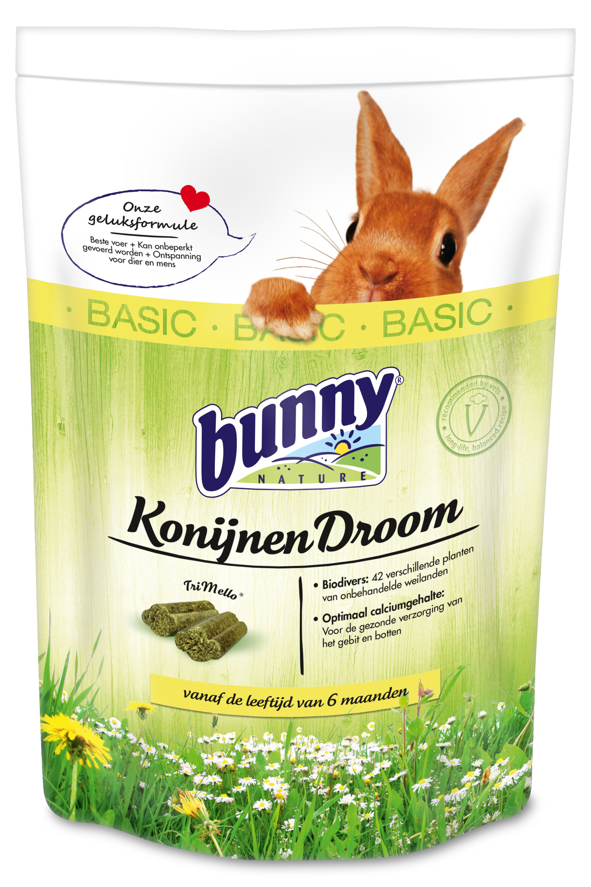 BUNNY NATURE KONIJNENDROOM BASIC 1,5 KG