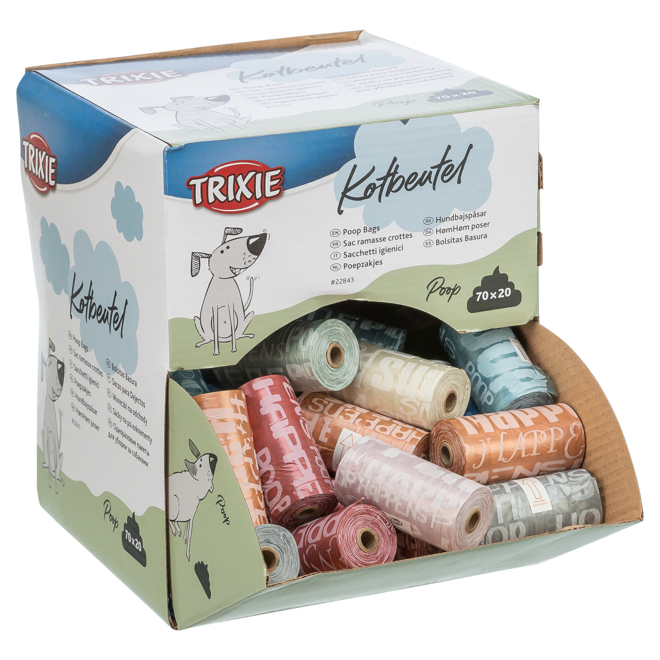 TRIXIE POEPZAKJES DISPLAY SORTIERT 70X20 STK.