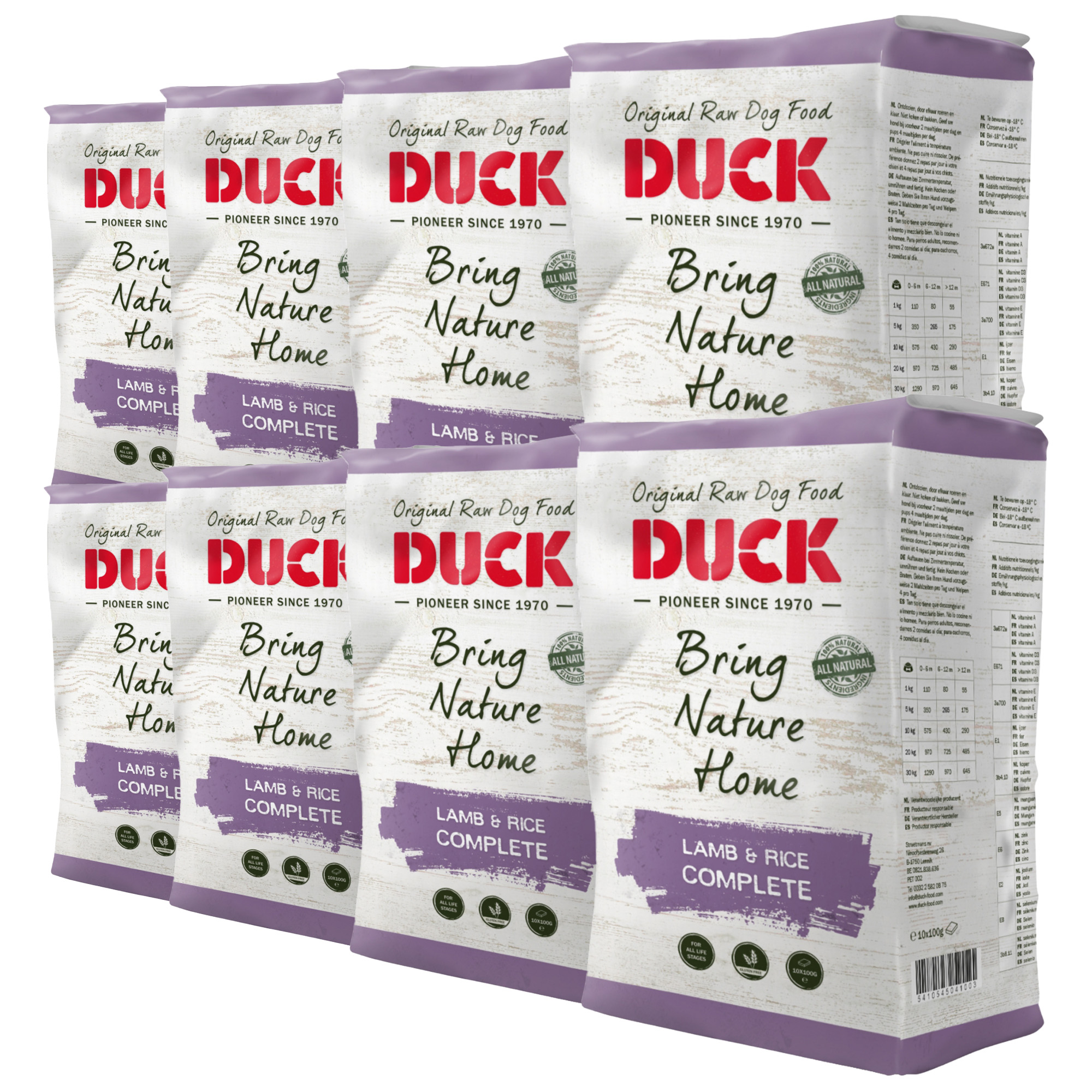 DUCK LAMM/REISE KOMPLETT 8X1 KG