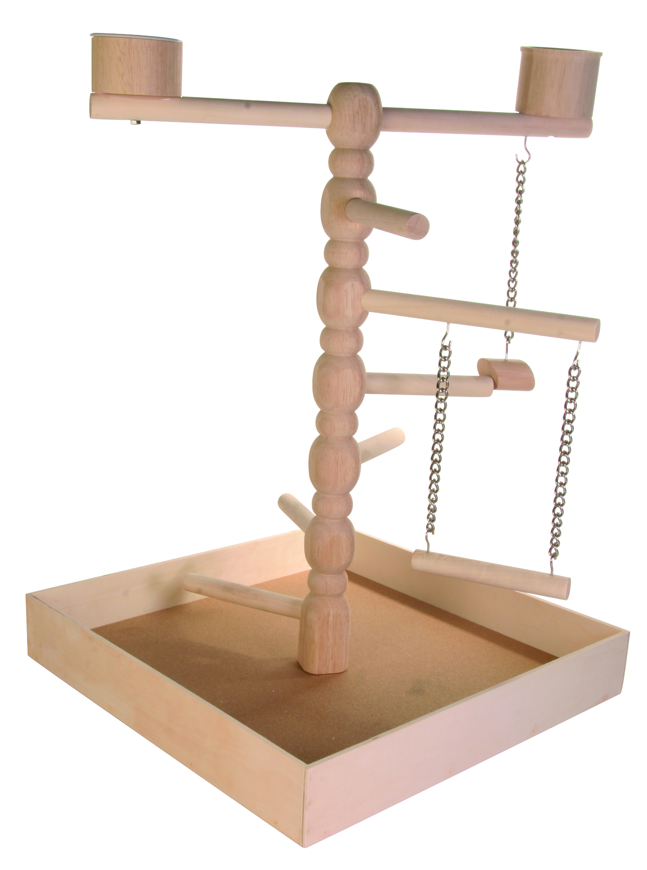 TRIXIE SPEELPLAATS HOLZ FUER AGAPORNIS UND PARKIET 41X41X55 CM