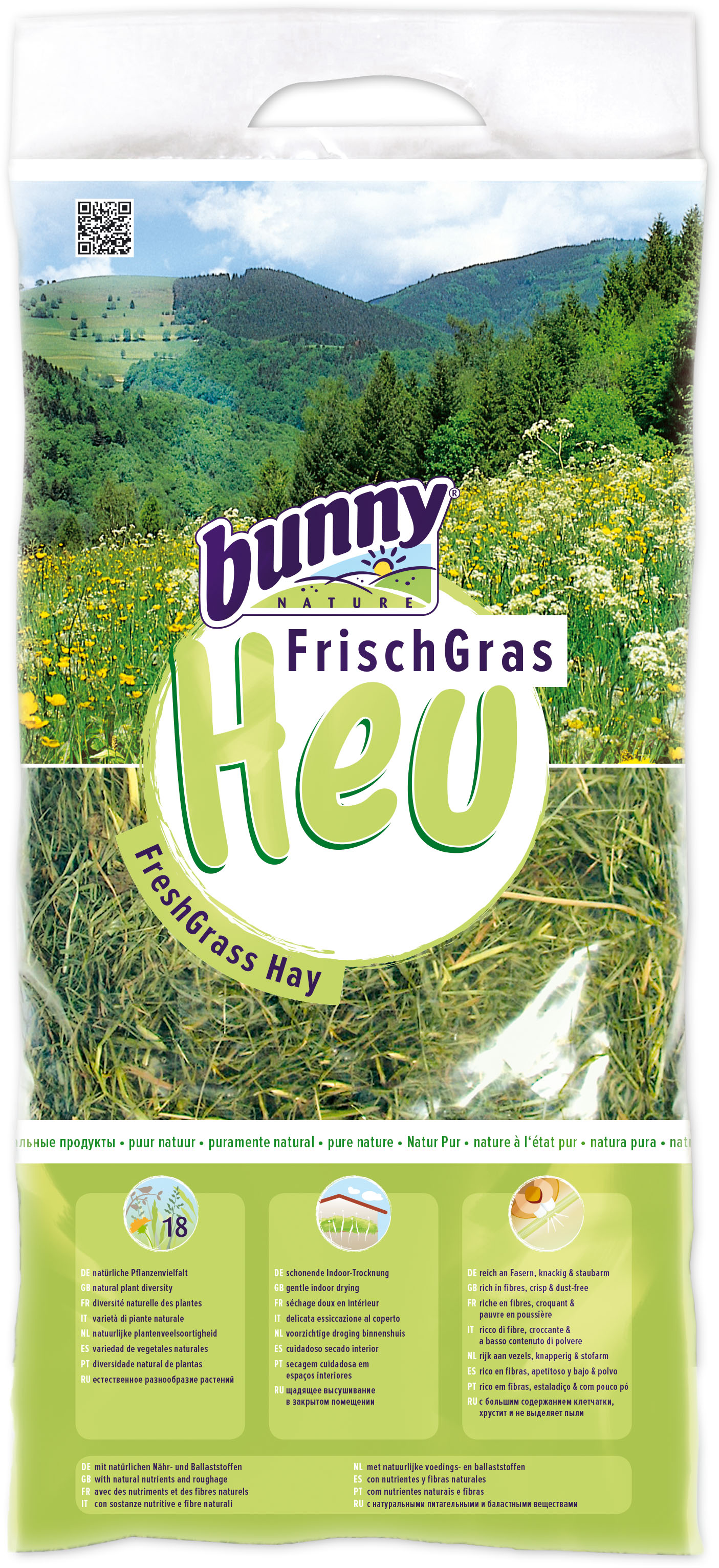 BUNNY NATURE FRISCH GRAS HOOI 3 KG
