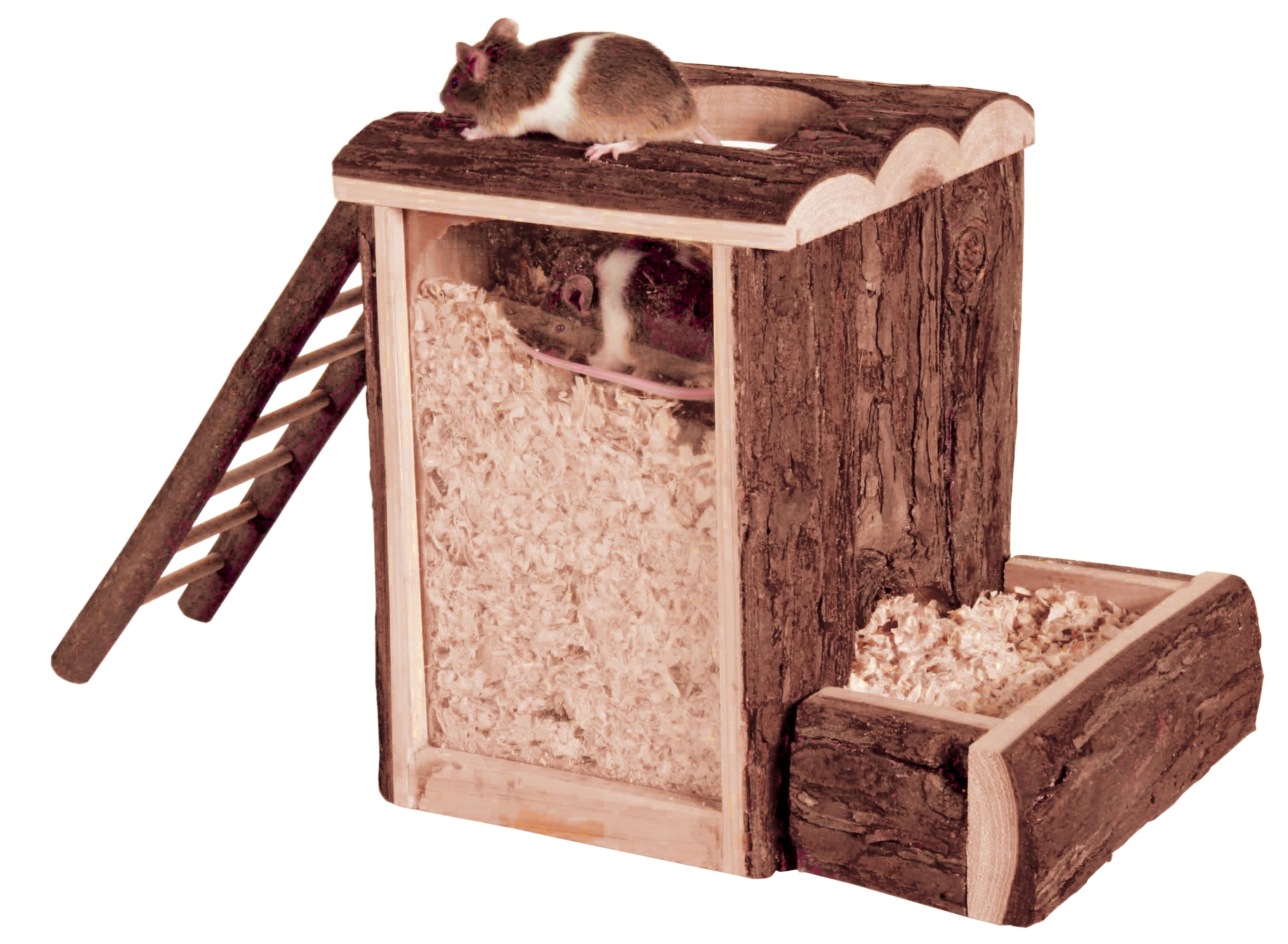 TRIXIE NATURAL LIVING SPEEL- UND GRAAFTOREN HAMSTER 25X20X24 CM
