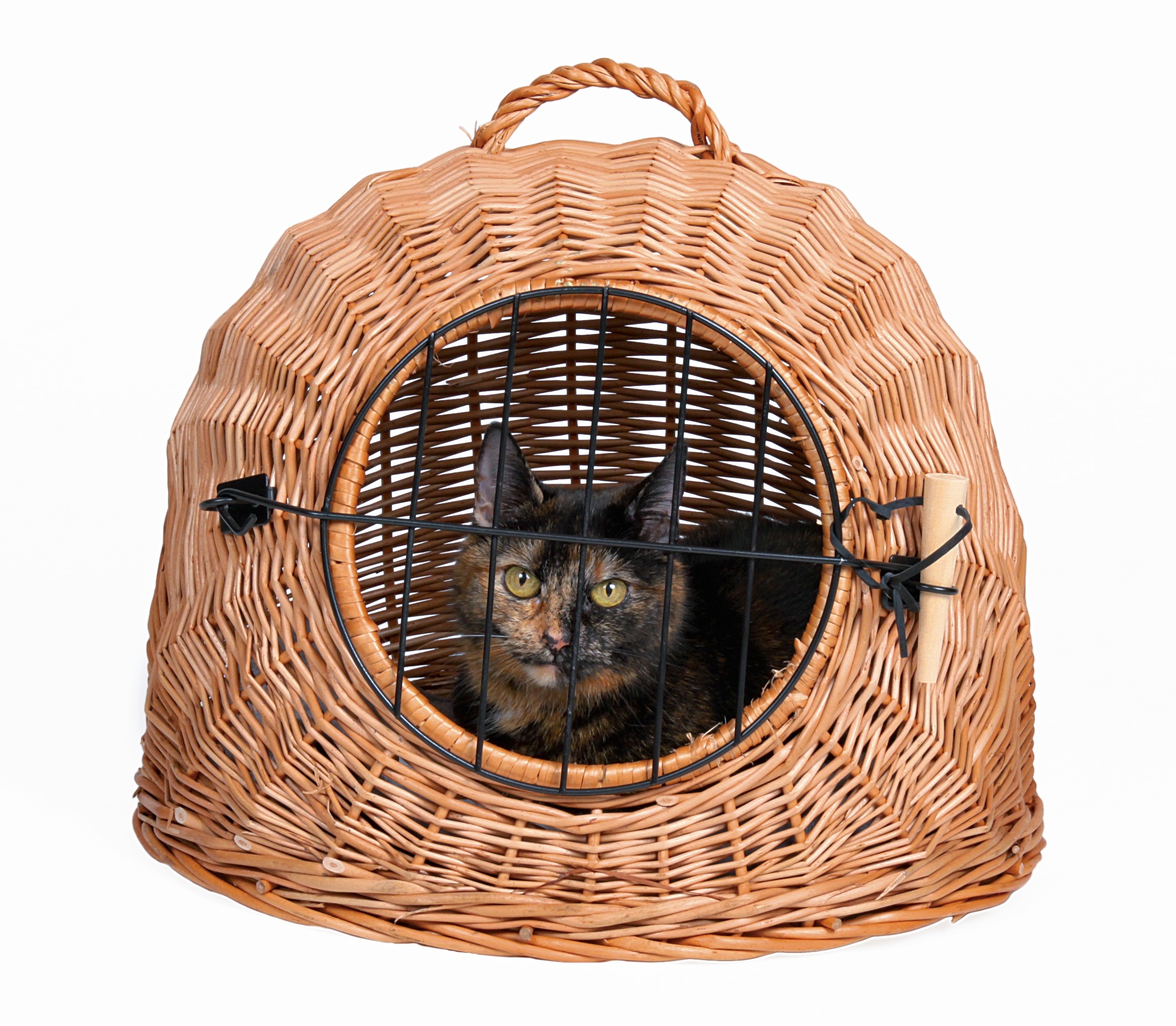 TRIXIE RATTAN KATZENKORB MIT TUER Ø 50CM