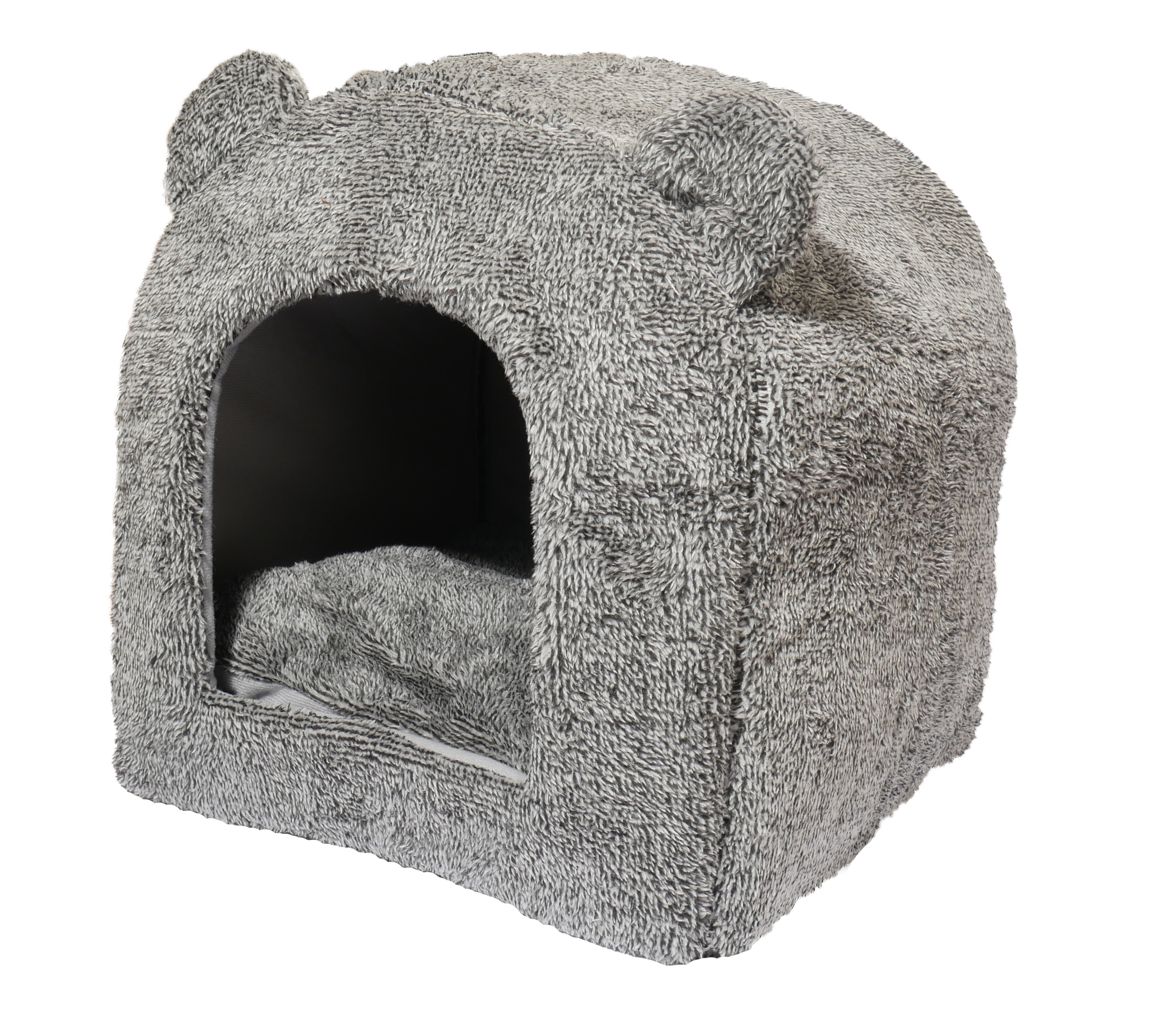 ROSEWOOD KATZENKORB IGLO TEDDY GRAU 38X38X40 CM