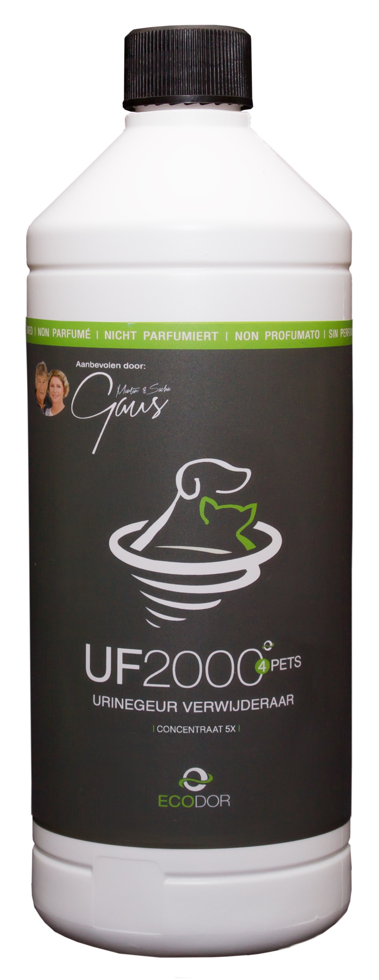 ECODOR UF2000 4PETS URINEGEUR VERWIJDERAAR 1 OP 5 CONCENTRAAT 1 L