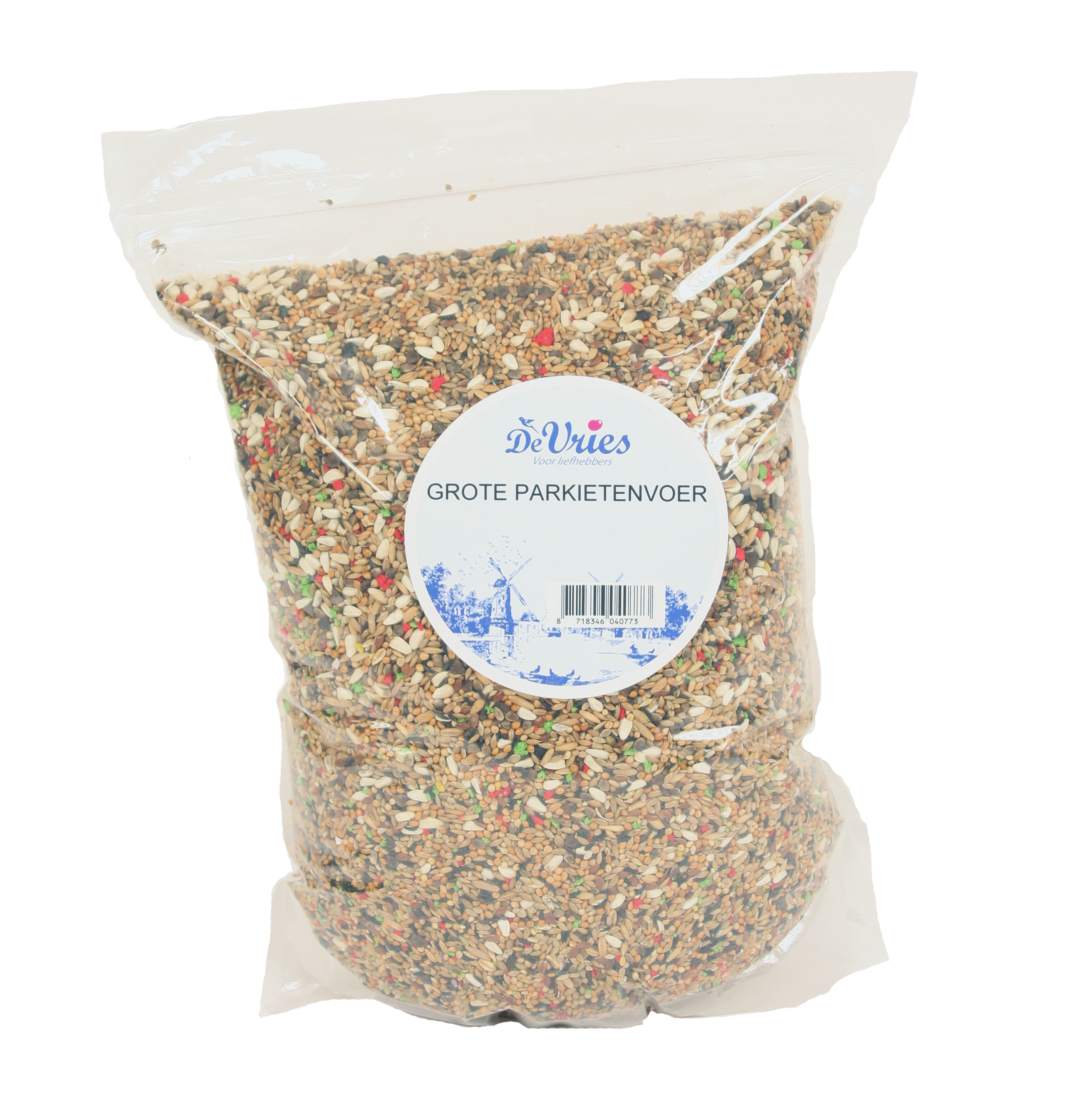 DE VRIES GROSS PARKIETENVOER 2,5 KG