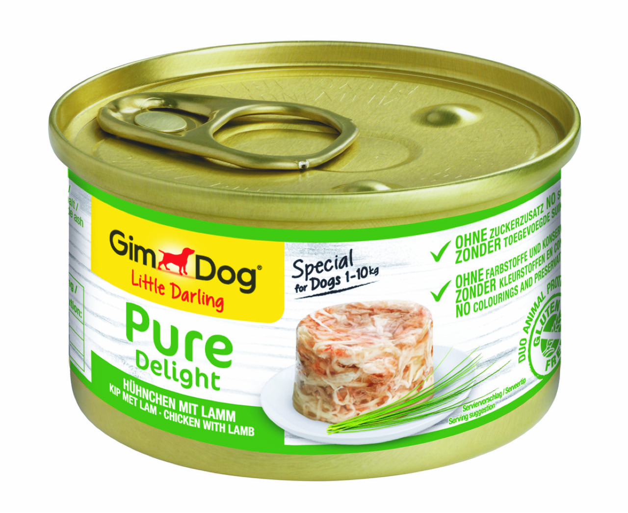GIMDOG LITTLE DARLING PURE DELIGHT HUHN/LAMM 12X85 G