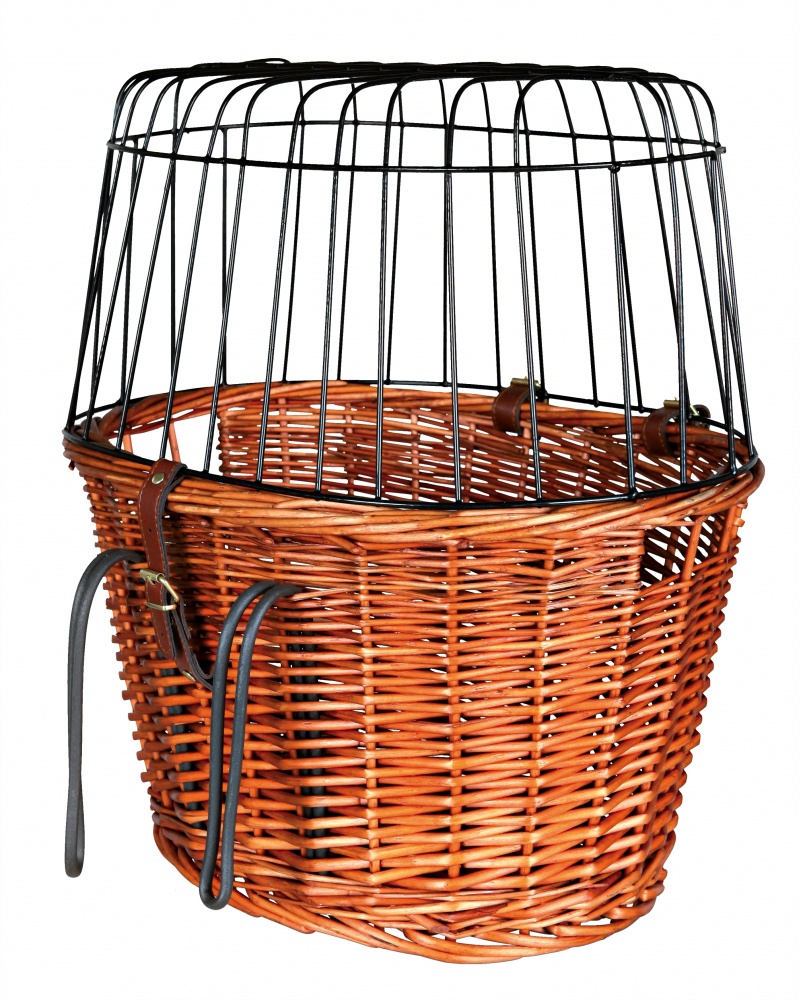 TRIXIE FIETSMAND MIT DRAADKOEPEL VOOROP NATUR 44X48X33 CM
