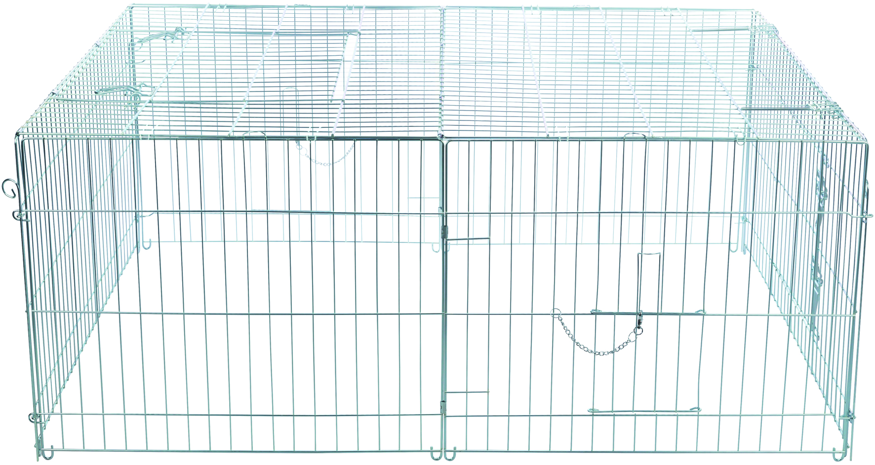 TRIXIE NATURA KNAAGDIERREN MIT DAK GEGALVANISEERD METALL 144X58X116 CM