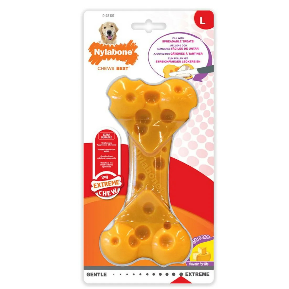 NYLABONE DURA CHEW CHEESE BONE BIS 23 KG