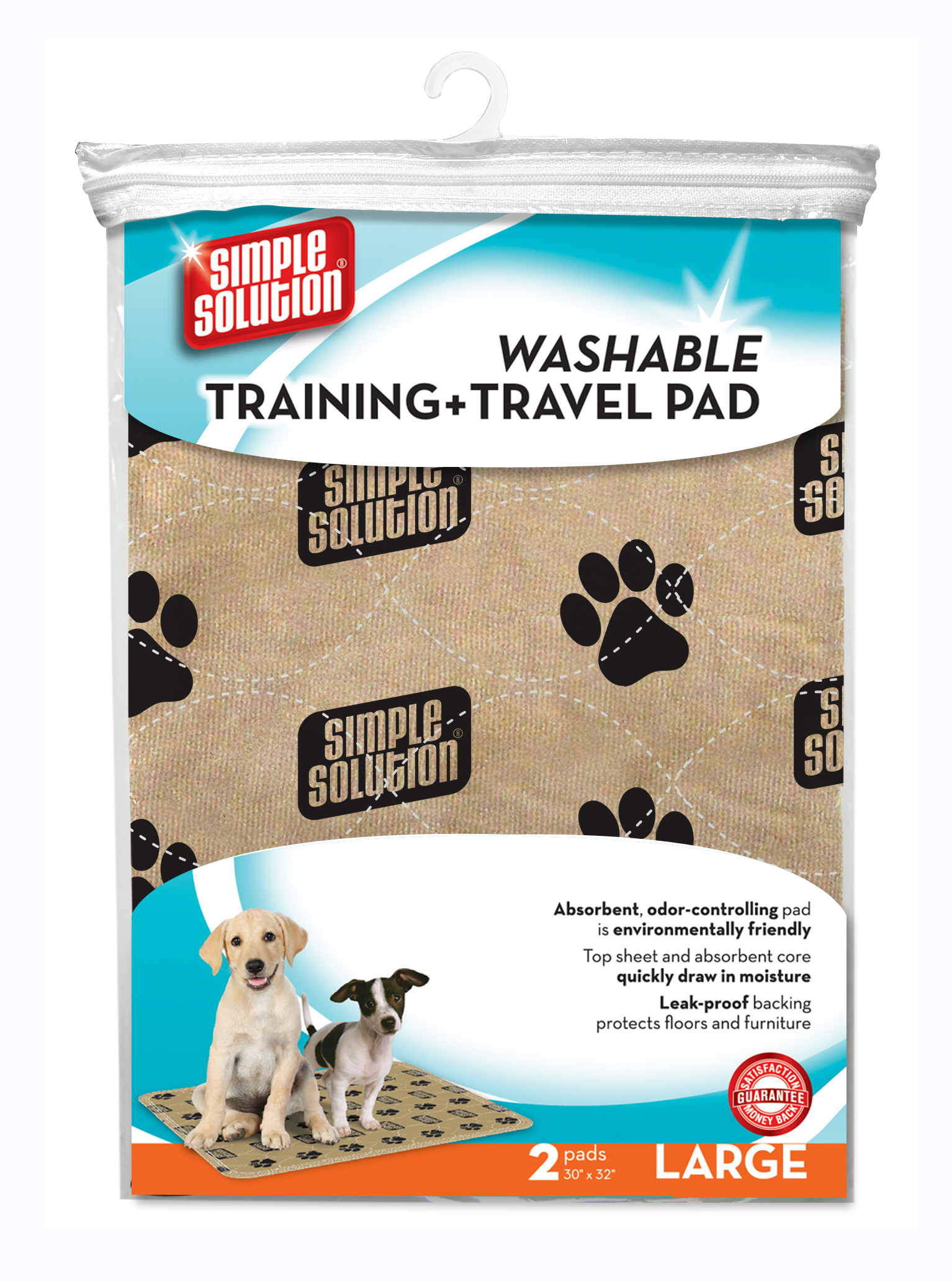 SIMPLE SOLUTION WASBARE WELPE TRAINING PADS 2 STK. 76X81 CM