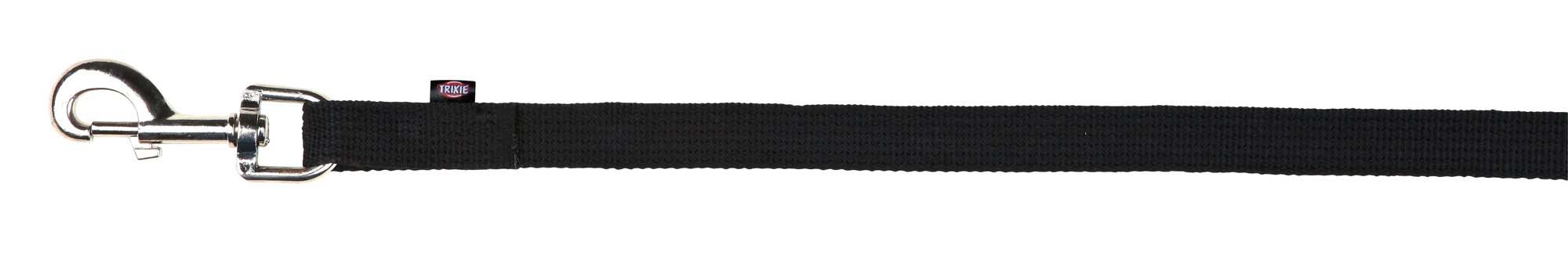 TRIXIE HUNDELEINE SLEEPLIJN SINGELBAND SCHWARZ 20 MM X 10 M