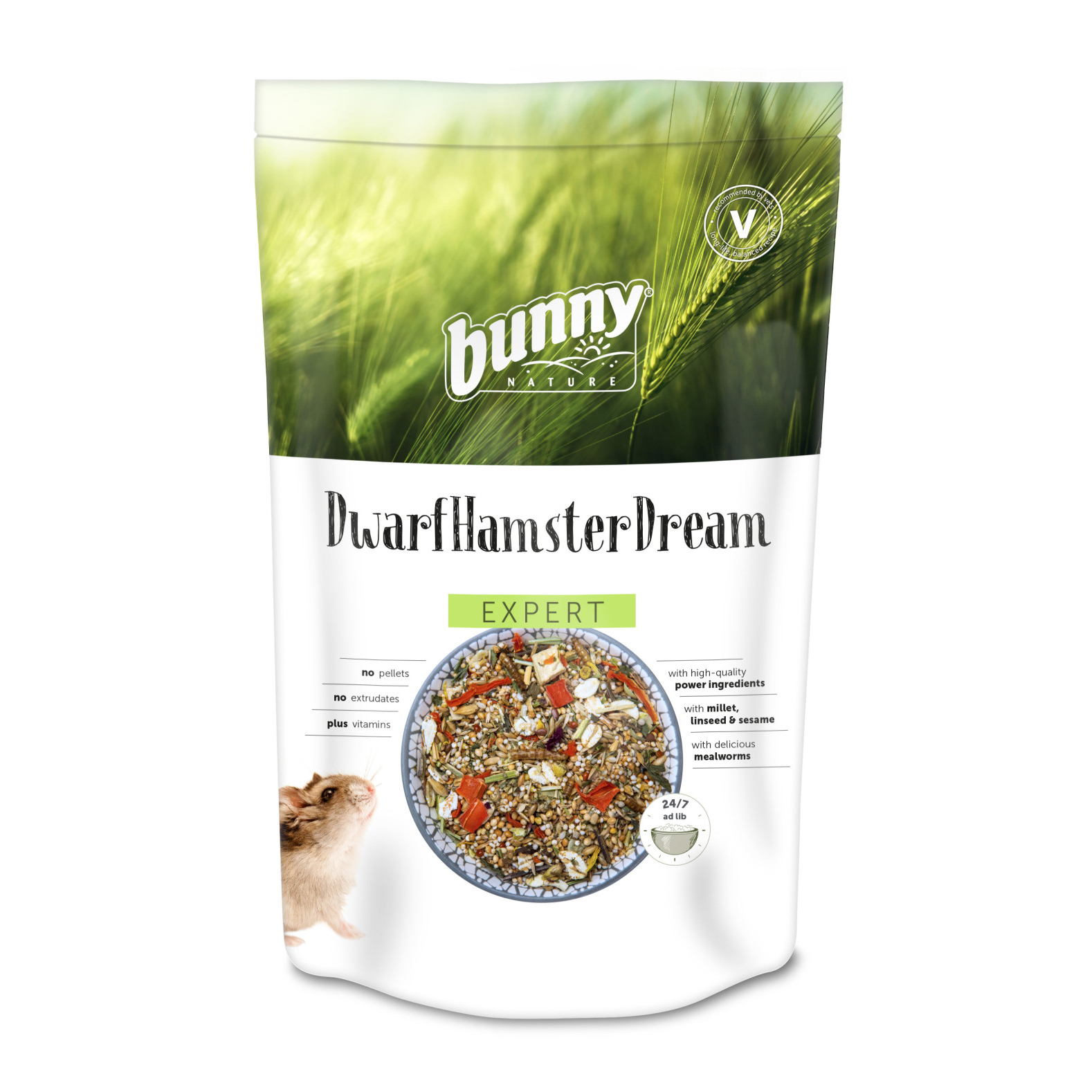 BUNNY NATURE DWERGHAMSTERDROOM EXPERT 500 G