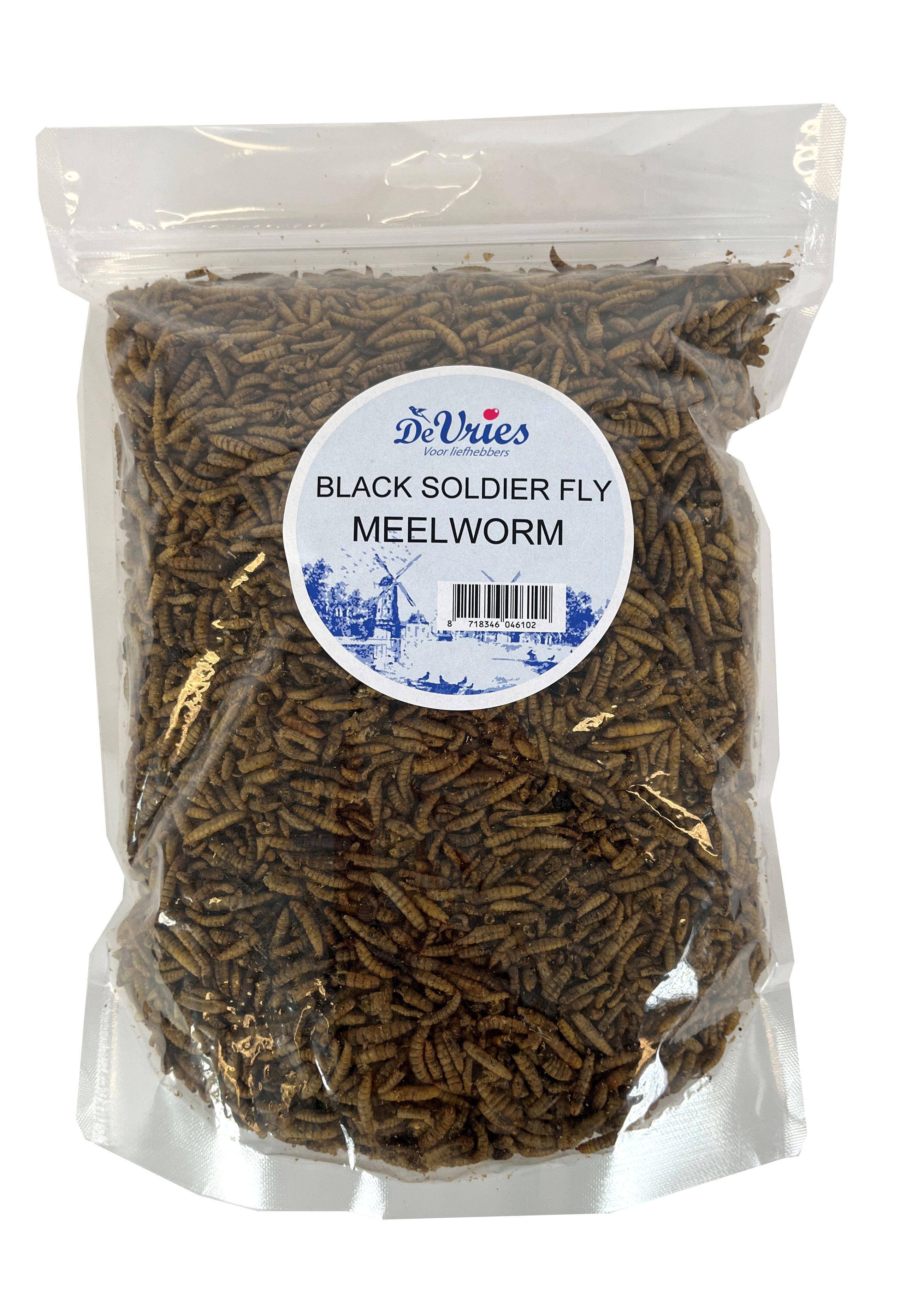 DE VRIES MEELWORM BLACK SOLDIER FLY 450 G