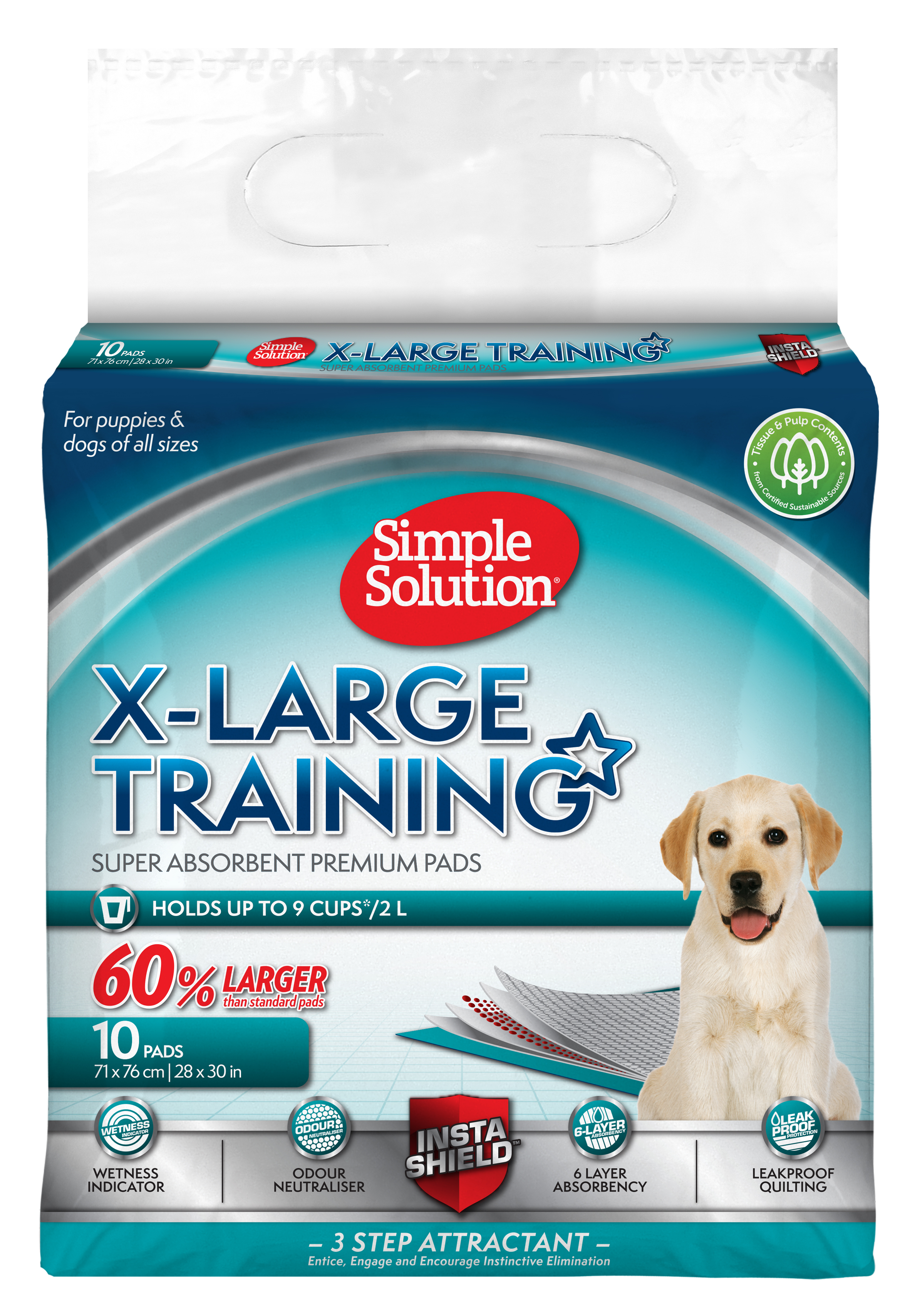SIMPLE SOLUTION WELPE TRAINING PADS 10 STK. 71X76 CM