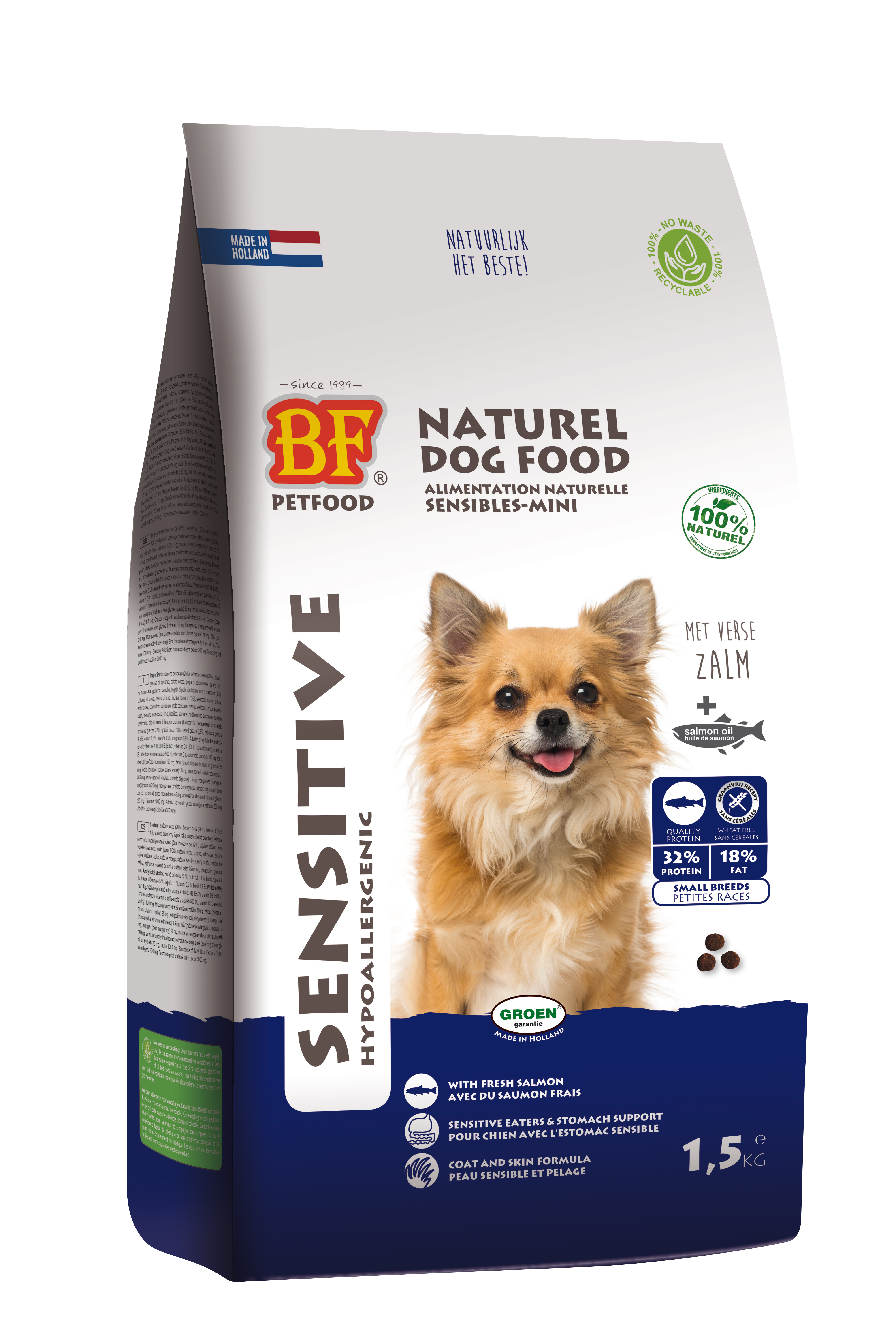 BF PETFOOD SENSITIV SMALL BREIT 1,5 KG