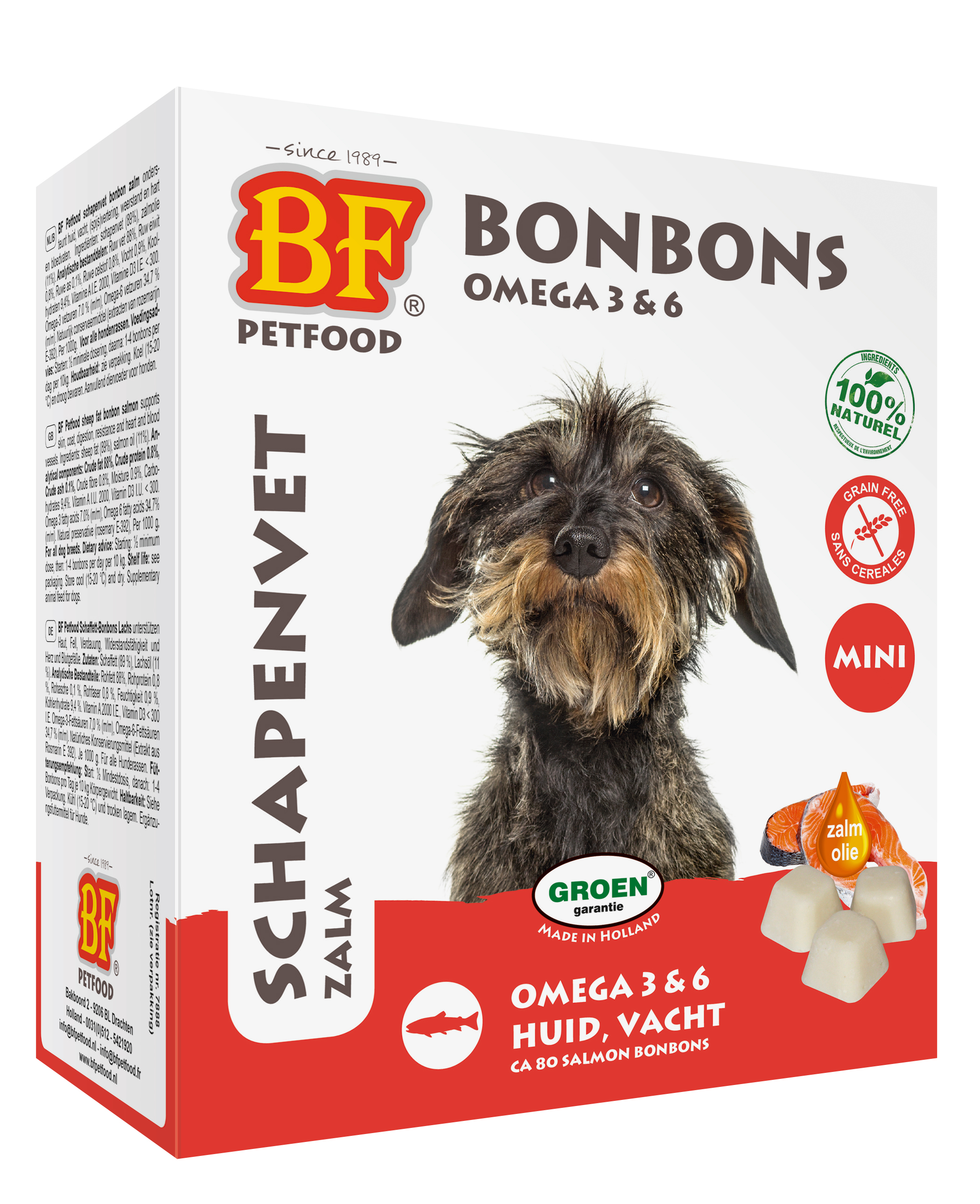BF PETFOOD SCHAFFETT MINI BONBONS LACHS 80 STK.