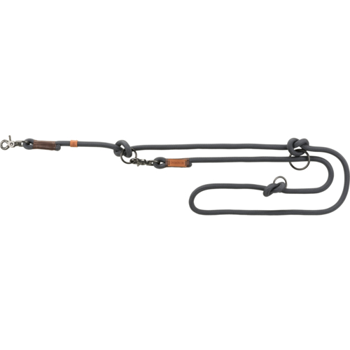 TRIXIE HUNDELEINE BE NORDIC VERSTELLBAR DUNKELGRAU/BRAUN 200X0,8 CM