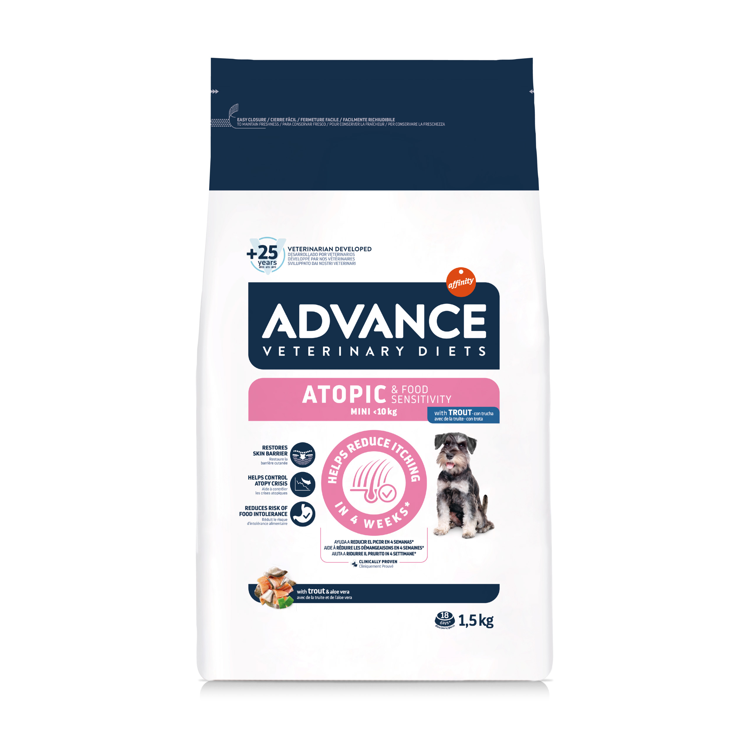 ADVANCE VETERINARY DIET DOG ATOPIC MINI 1,5 KG