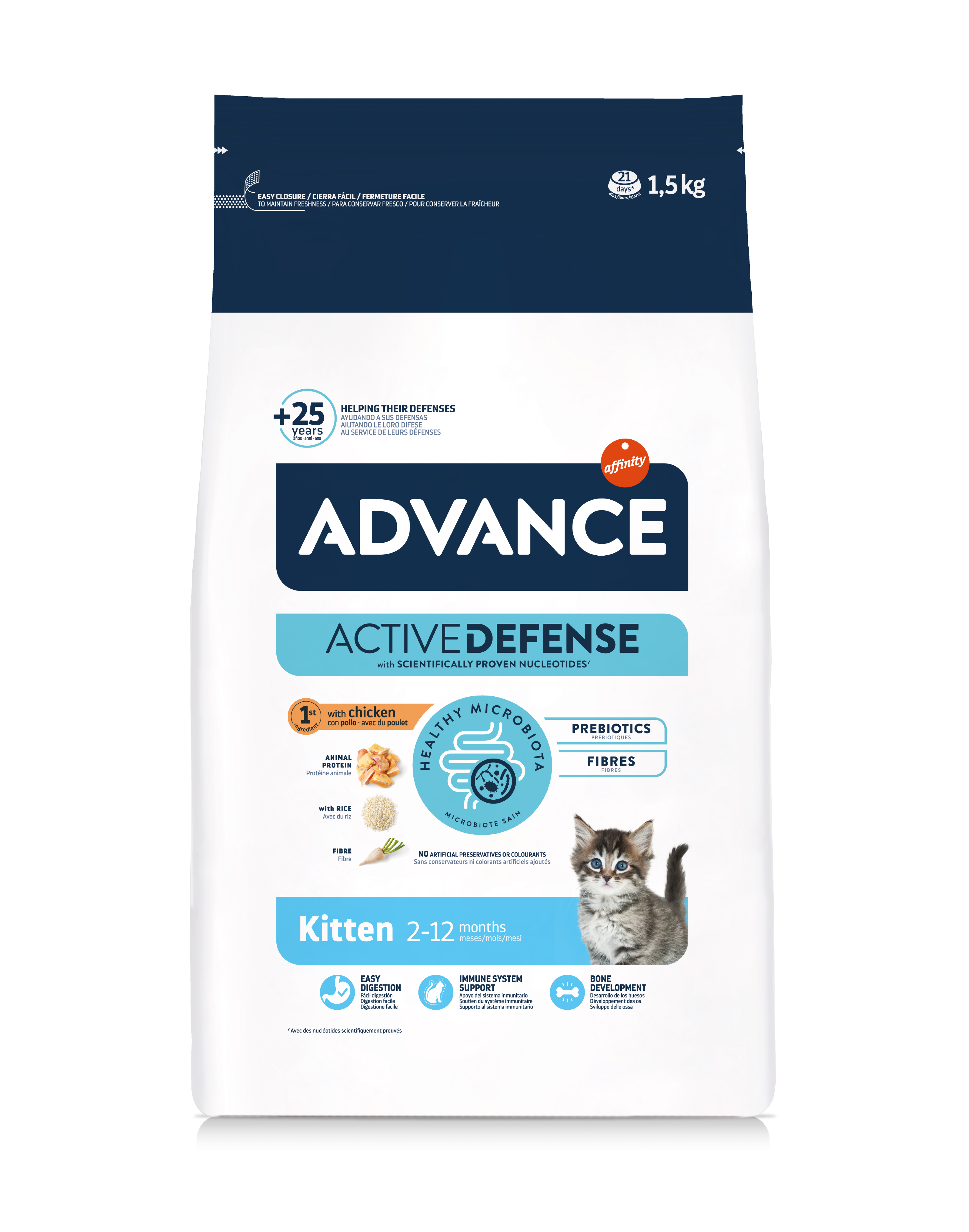 ADVANCE CAT KITTEN CHICKEN/RICE 1,5 KG