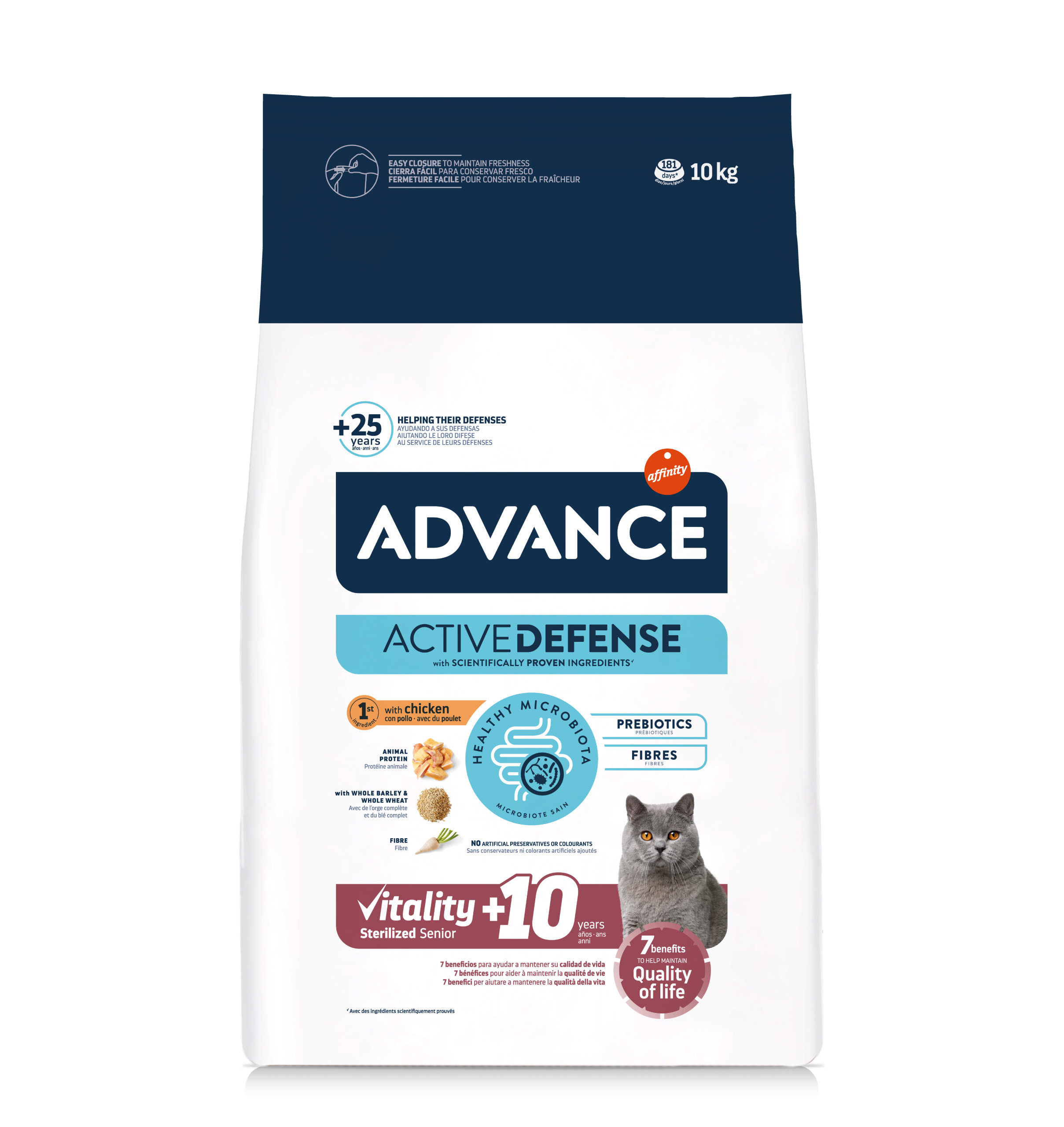 ADVANCE CAT STERILIZED SENSITIV SENIOR 10+ 10 KG