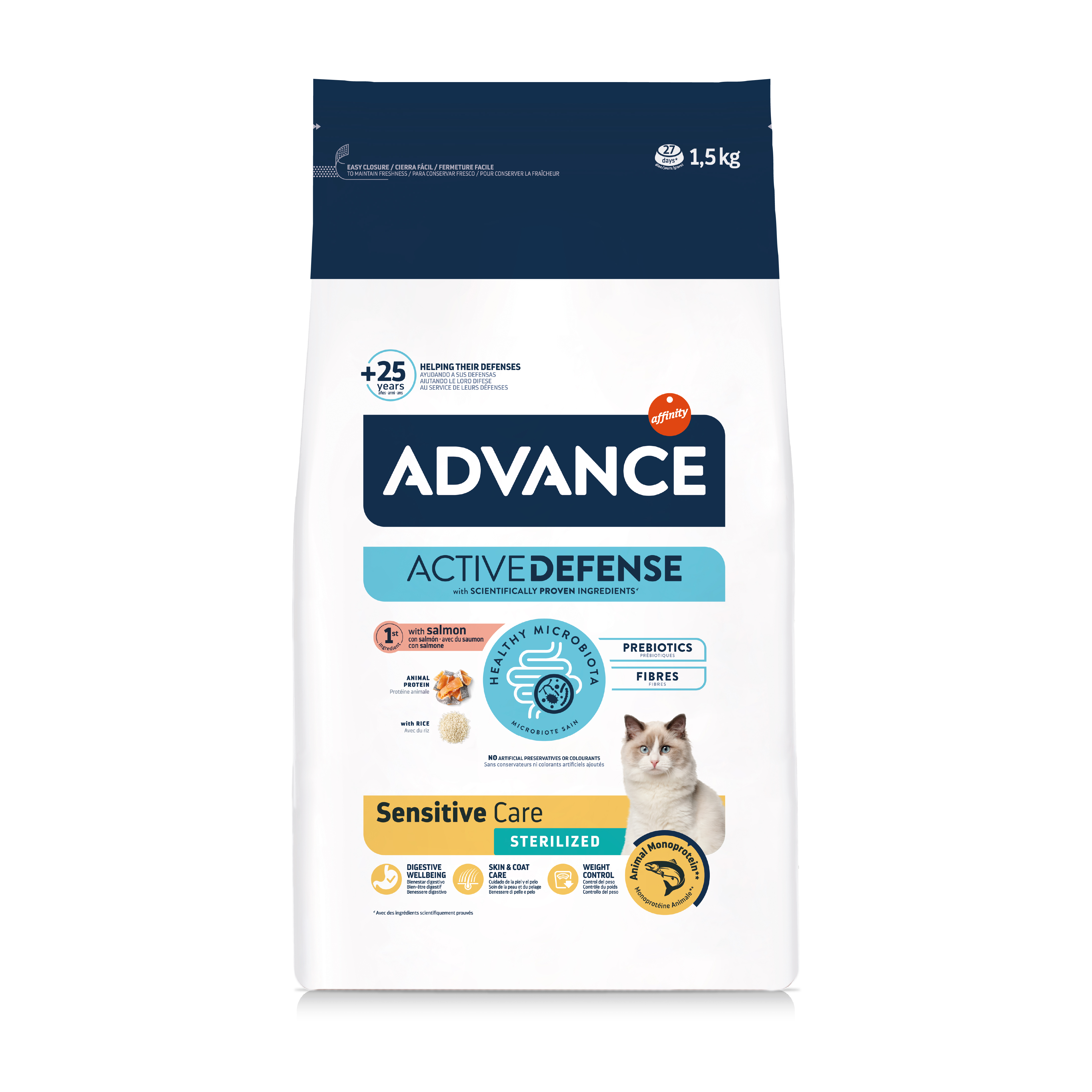 ADVANCE CAT STERILIZED SENSITIV SALMON 1,5 KG