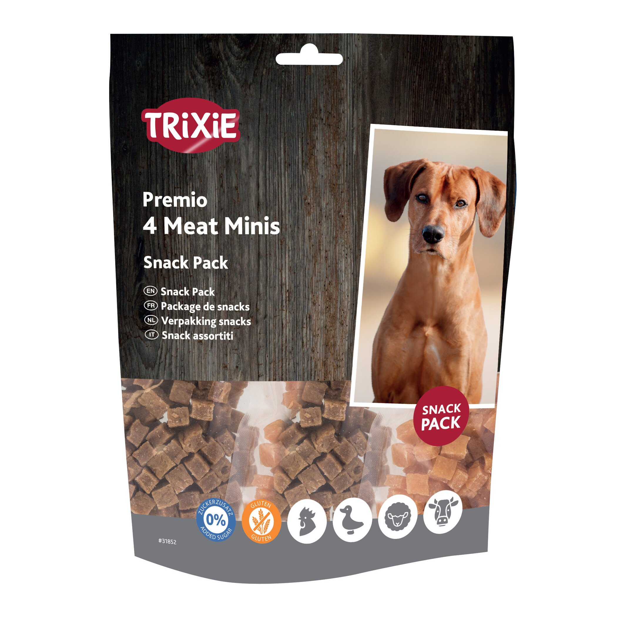 TRIXIE PREMIO FLEISCH MINIS HUHN/ENTE/RIND/LAMM 4X100 G
