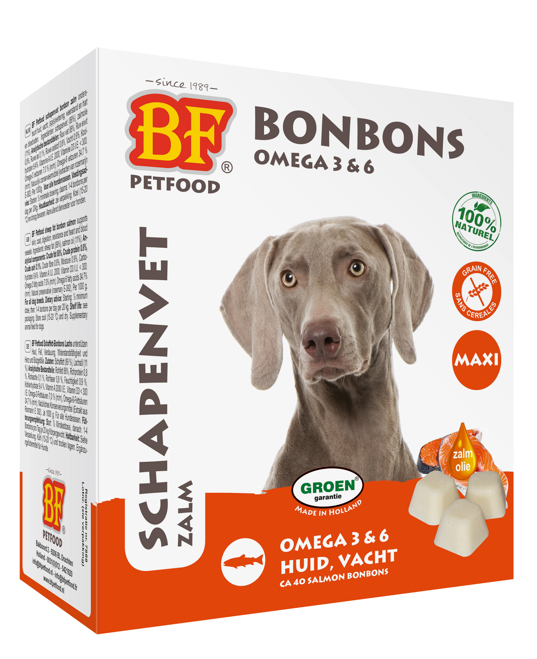 BF PETFOOD SCHAFFETT MAXI BONBONS LACHS 40 STK.