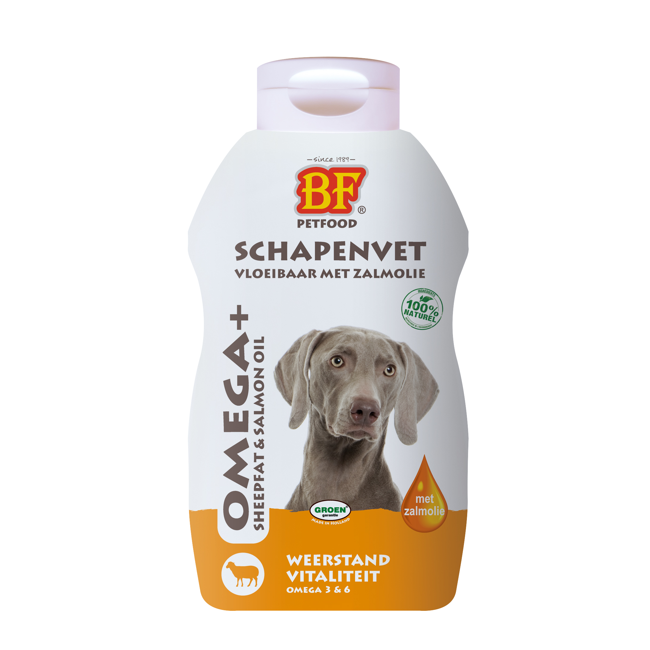 BF PETFOOD VLOEIBAAR SCHAFFETT MIT ZALMOLIE 500 ML