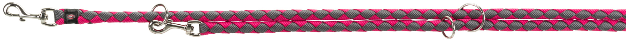 TRIXIE HUNDELEINE CAVO VERSTELLBAR FUCHSIA/GRAU 200X1,8 CM