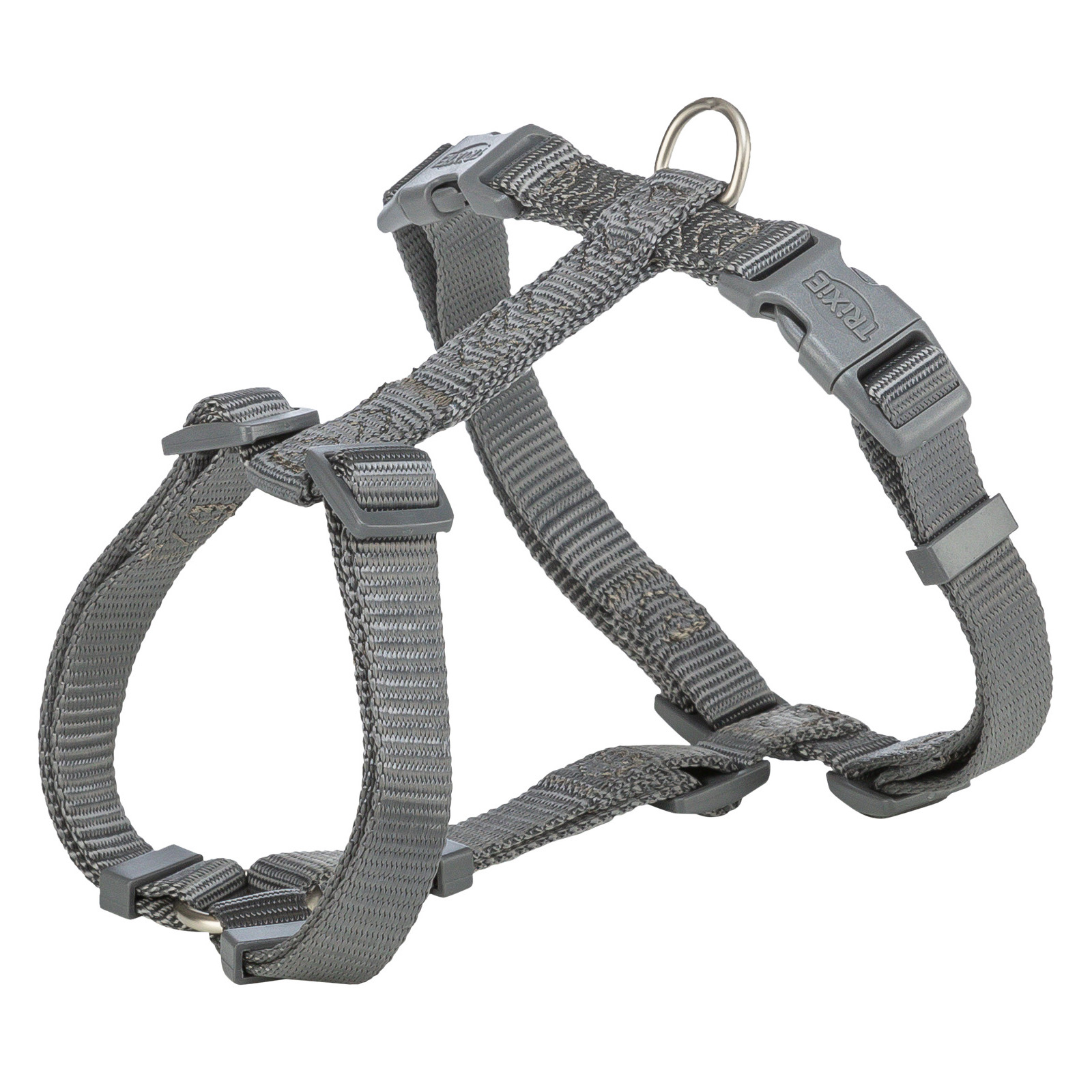 TRIXIE HUNDEGESCHIRR PREMIUM H-GESCHIRR GRAU 42-60X1,5 CM