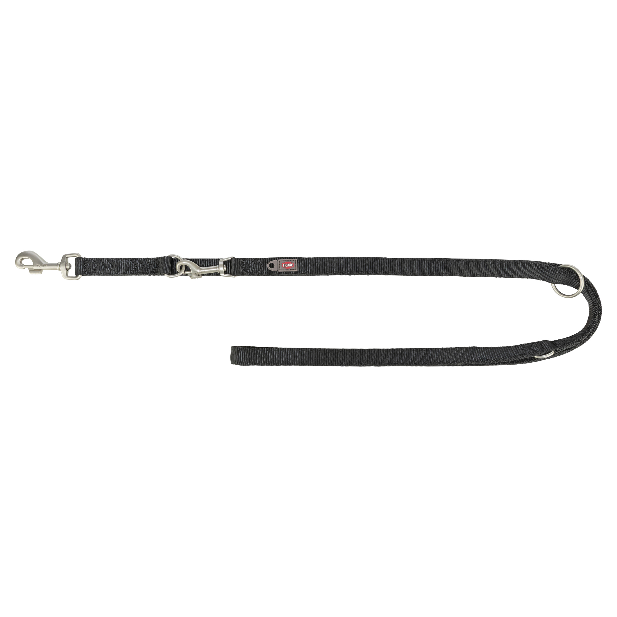 TRIXIE HUNDELEINE PREMIUM DUBBELGESTIKT VERSTELLBAR SCHWARZ 200X1 CM