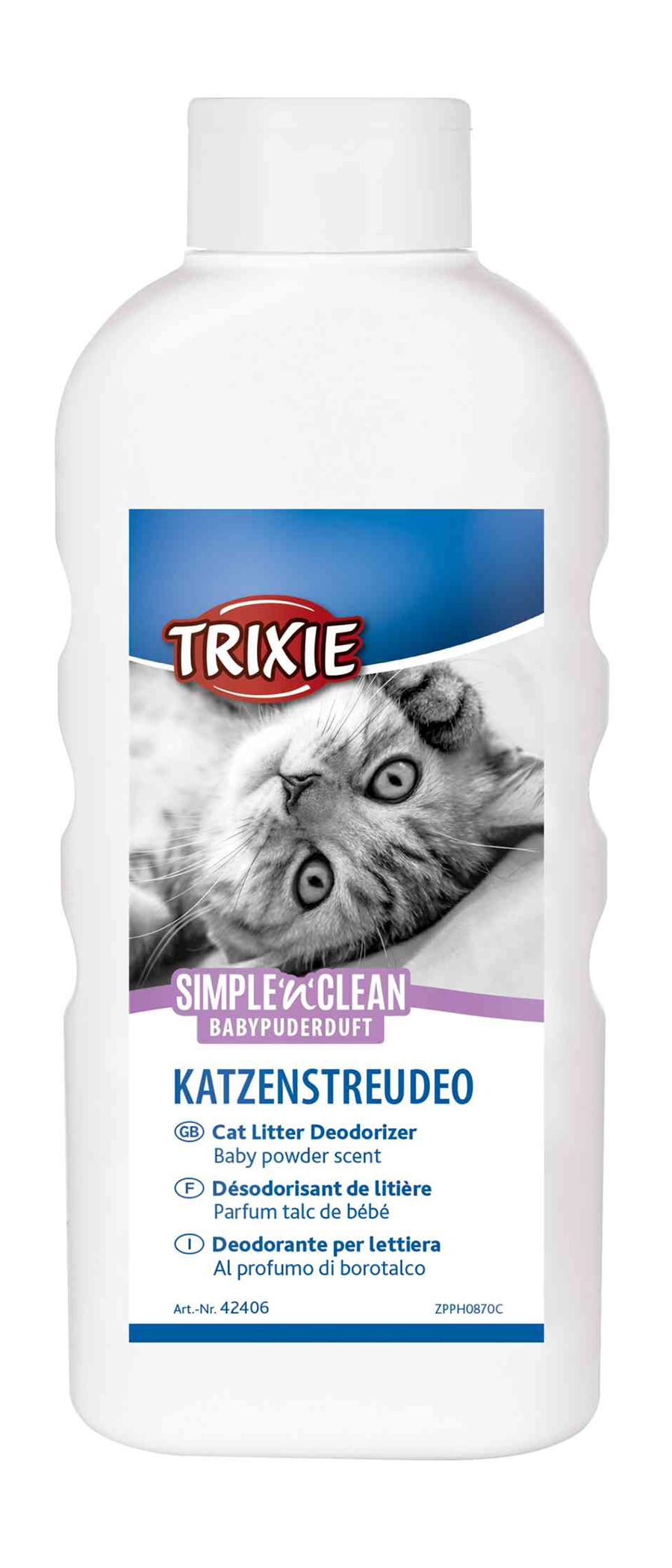 TRIXIE SIMPLE'N'NCLEAN GEURVERDRIJVER KATZENKLO BABYPOEDERGEUR 750 G
